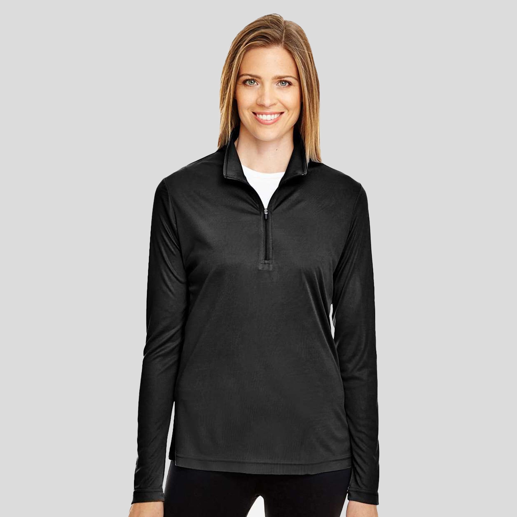 Women's Zone Performance Quarter-Zip Pullover | Black