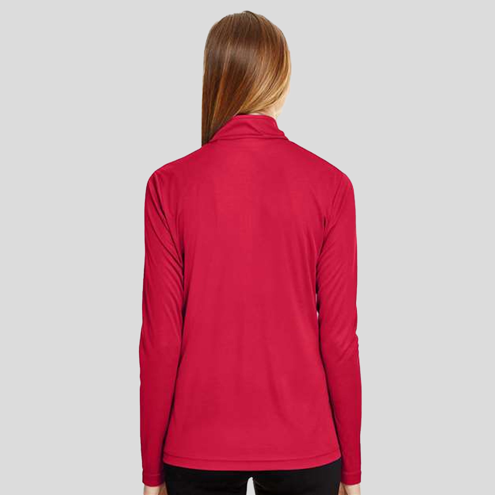 Women's Zone Performance Quarter-Zip Pullover | Sport Red