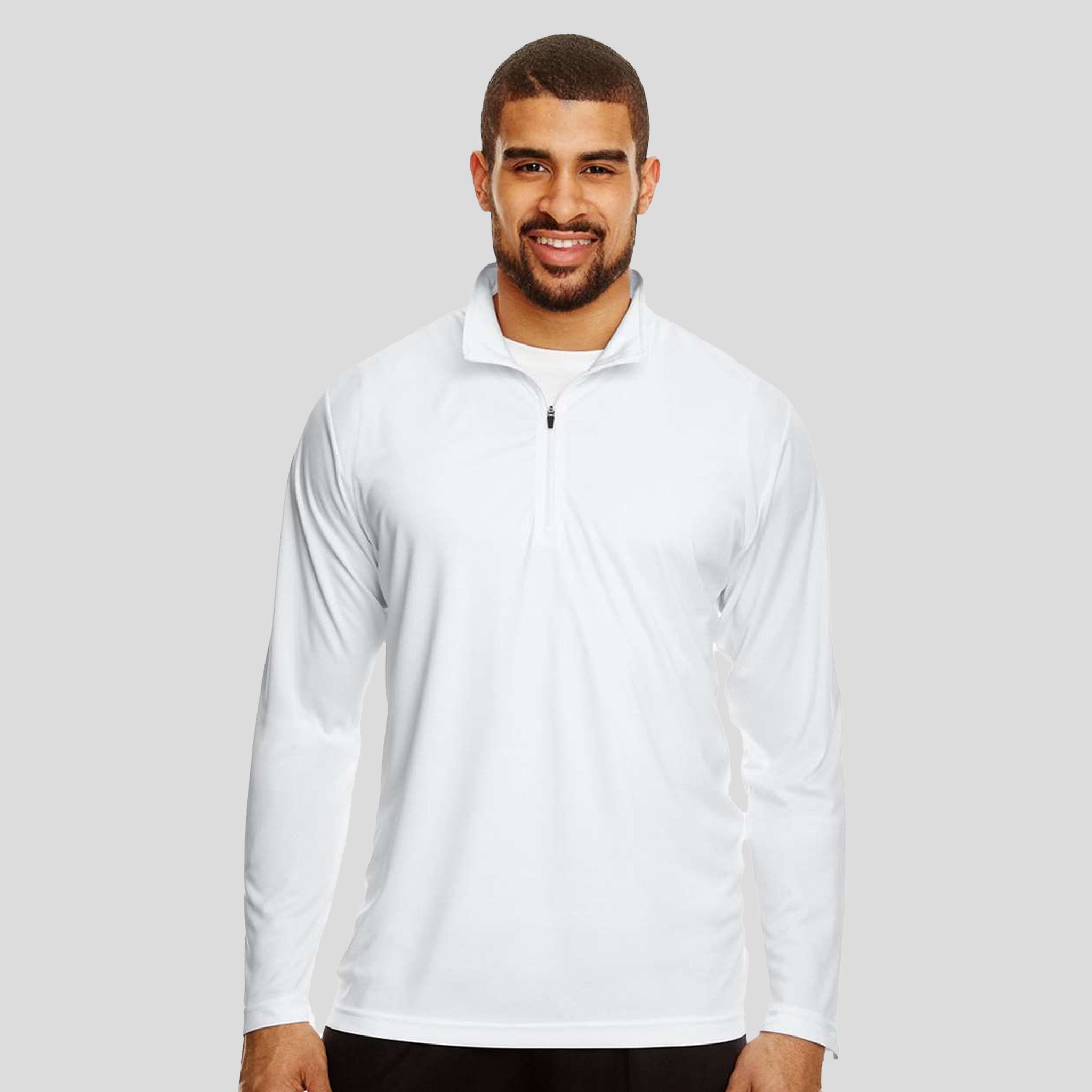 Men's Zone Performance Quarter-Zip Pullover | White