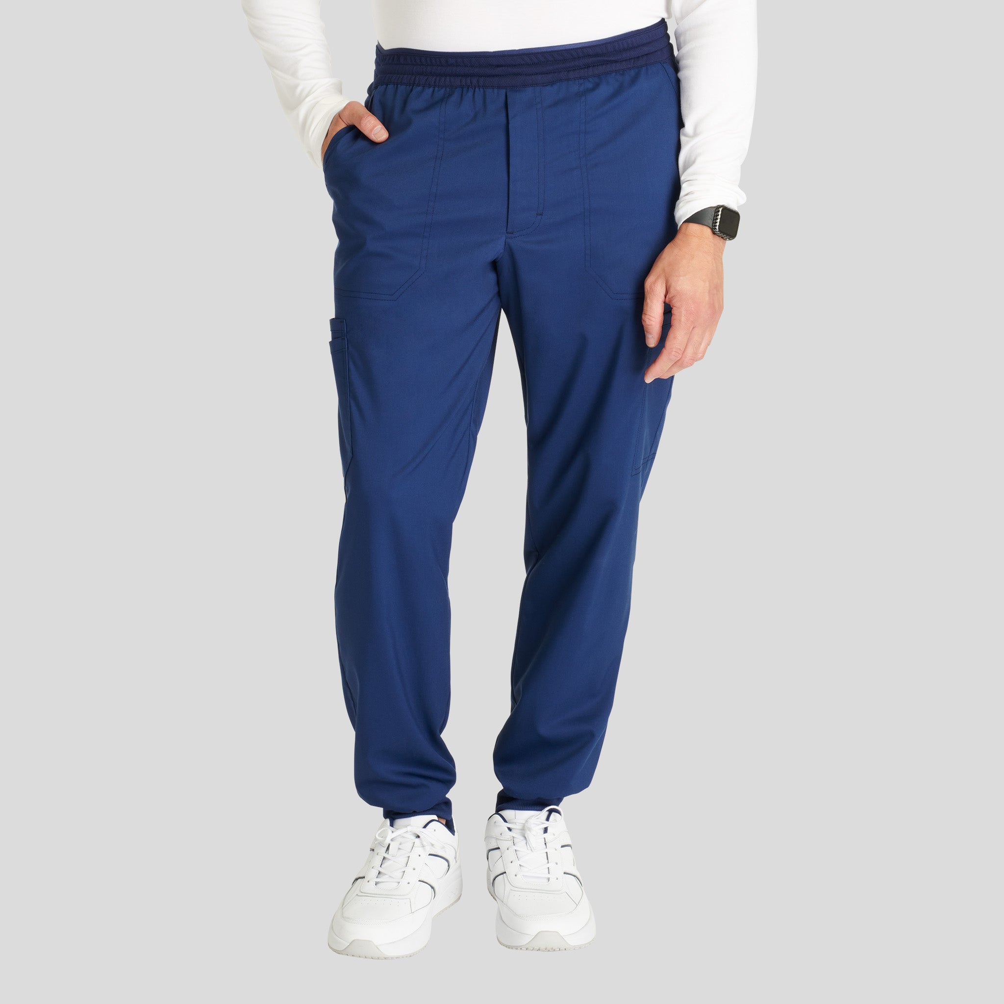 Men's Mesh Trim Jogger Scrub Pant | Navy