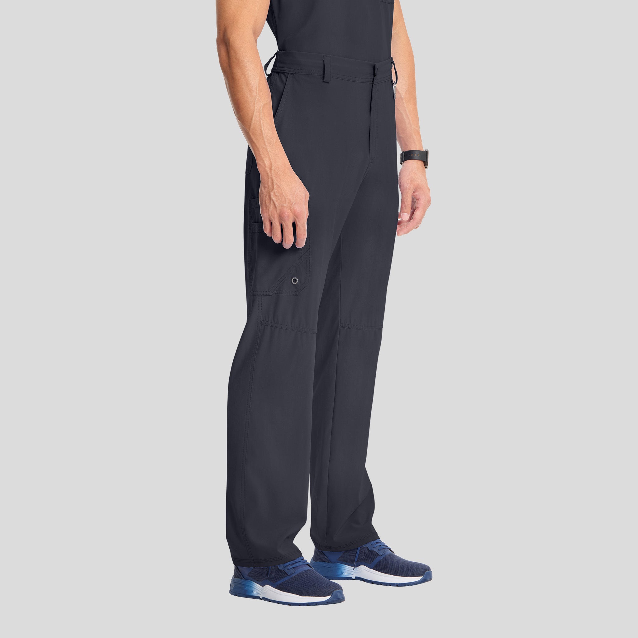 Men's Zip Fly Cargo Scrub Pant | Pewter
