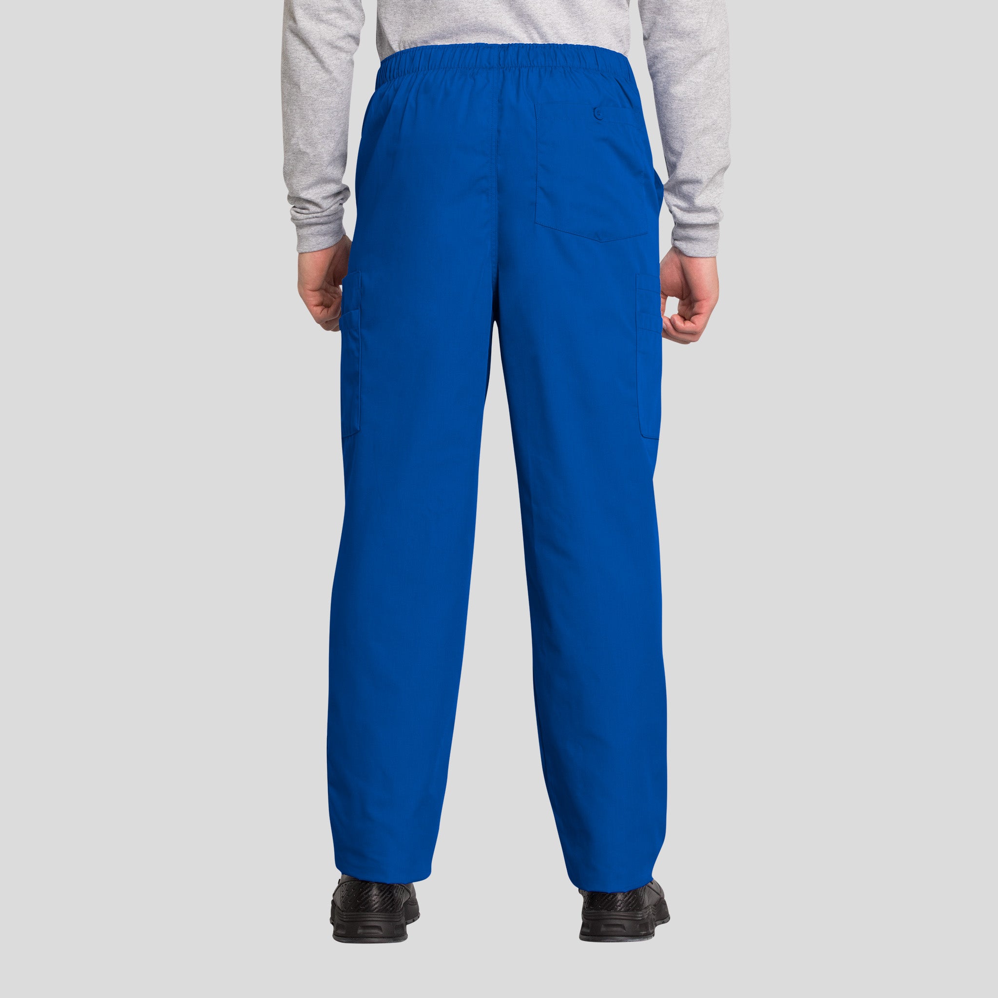 Men's Drawstring Cargo Scrub Pant | Royal