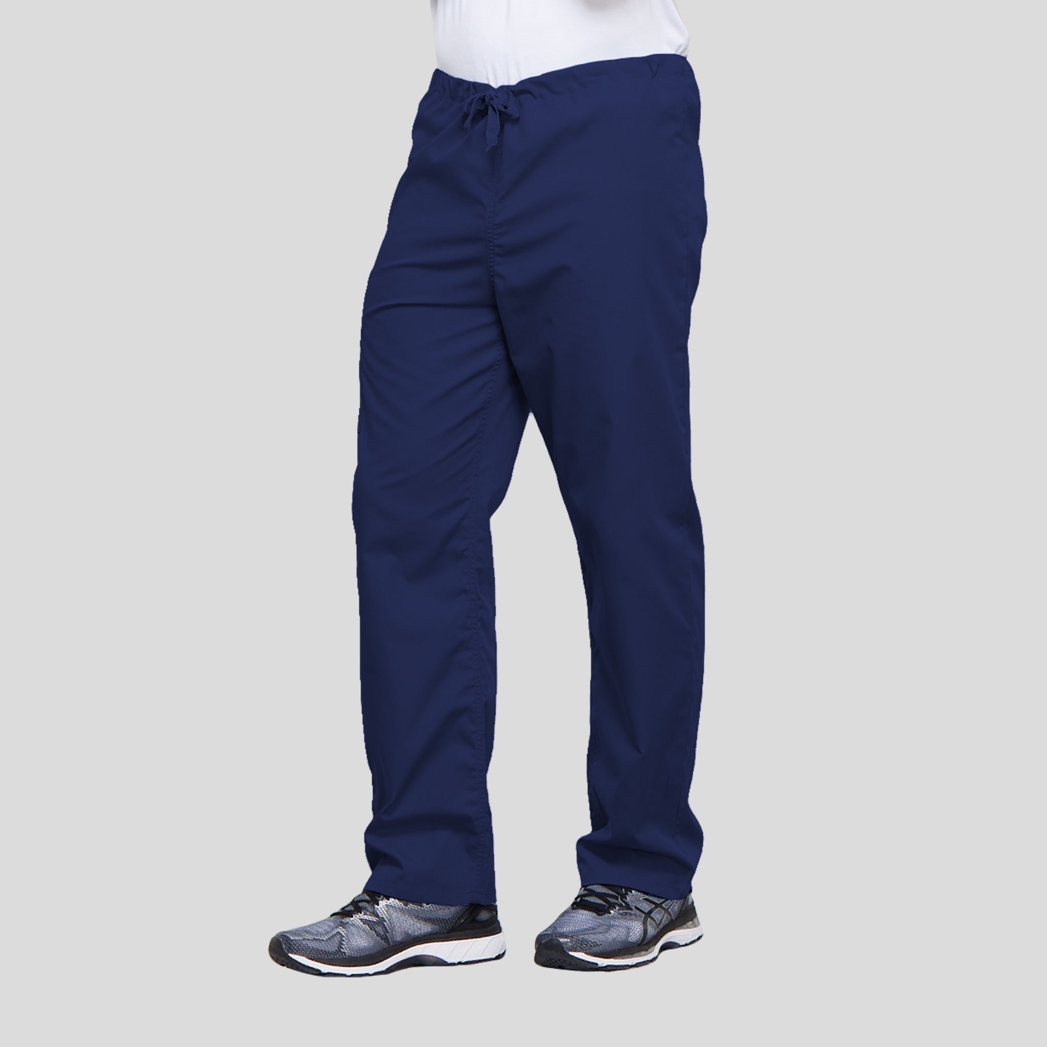 Unisex Drawstring Cargo Scrub Pant | Navy