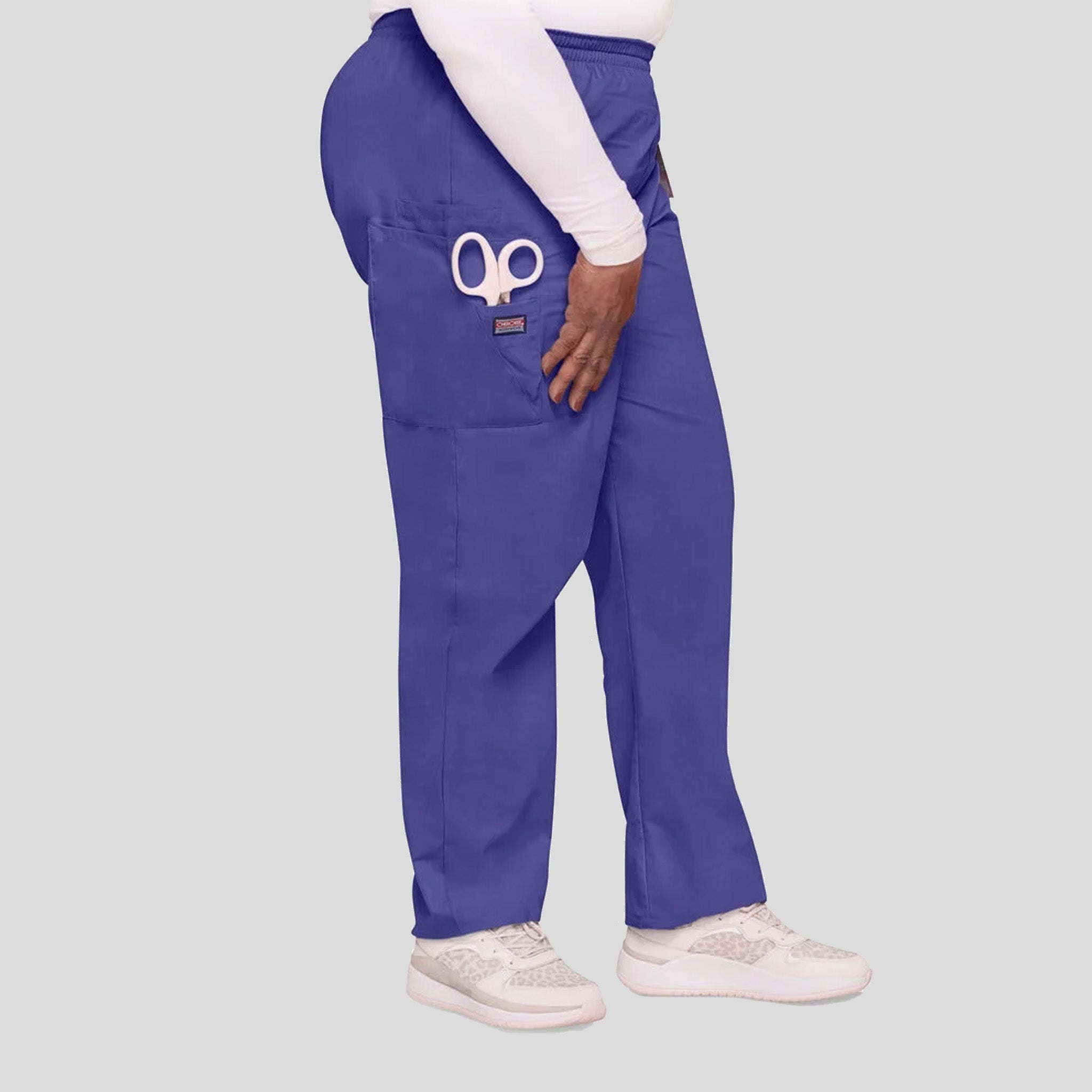 Elastic Waist Utility Scrub Pant | Grape