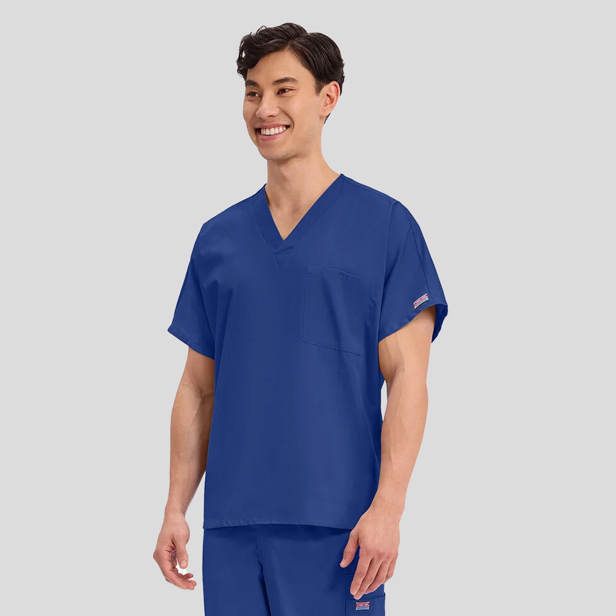 Unisex V-Neck 1 Pocket | Royal