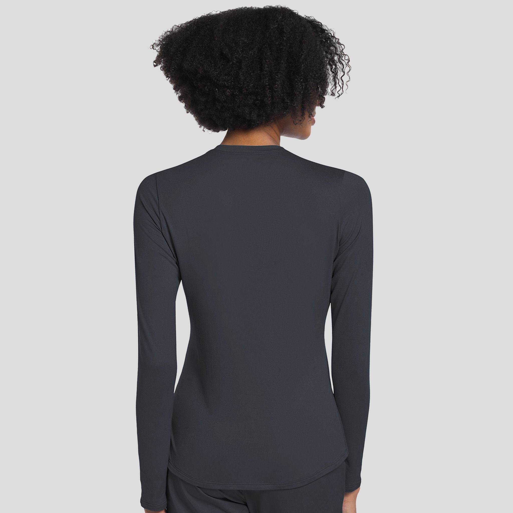 Long Sleeve Underscrub Knit Tee | Pewter