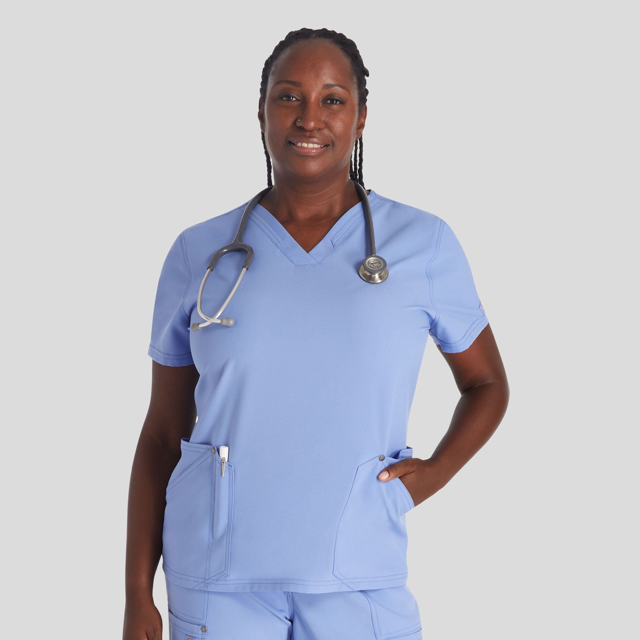 Women's V-Neck Scrub Top | Ciel