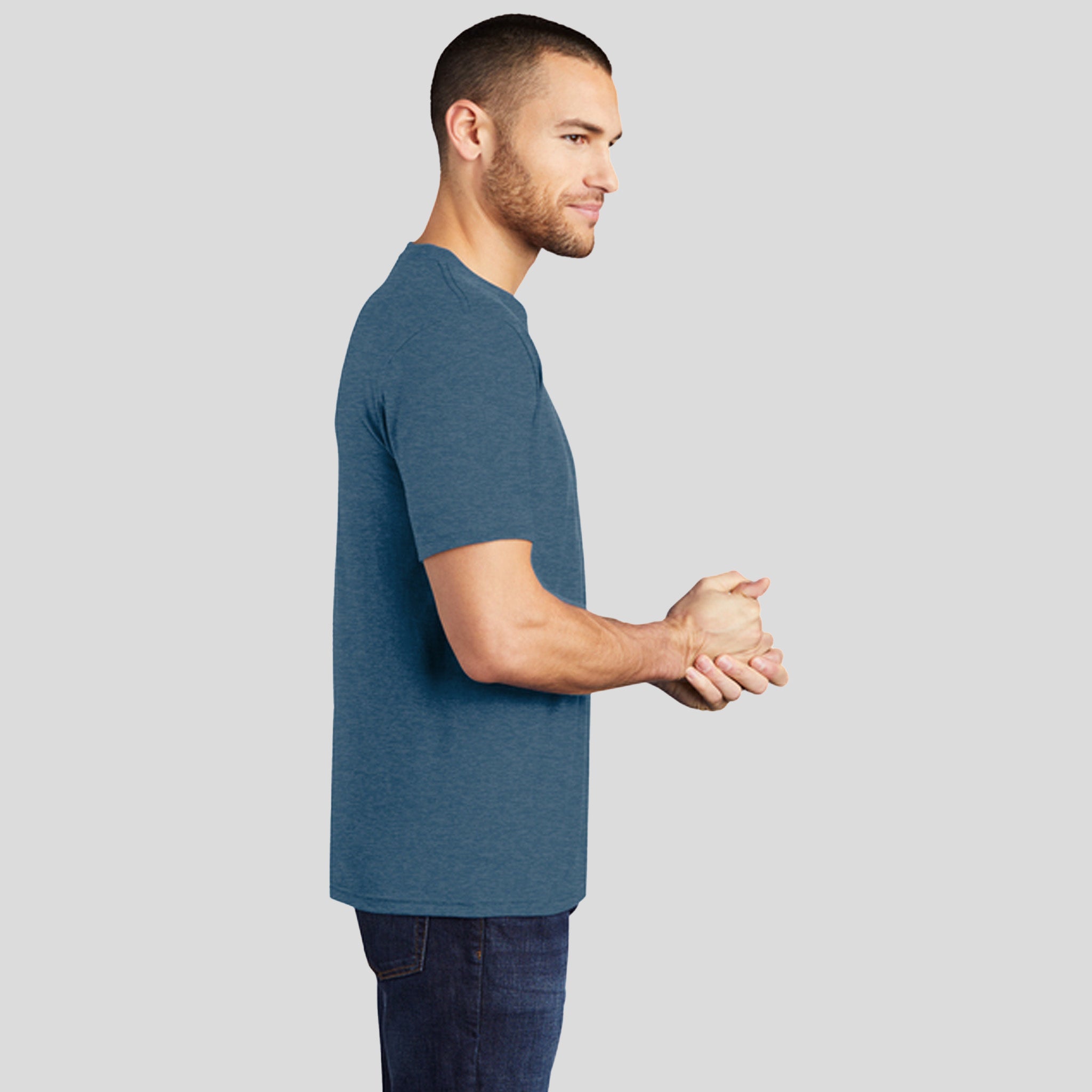 Perfect Triยฎ Tee | Heathered Neptune Blue