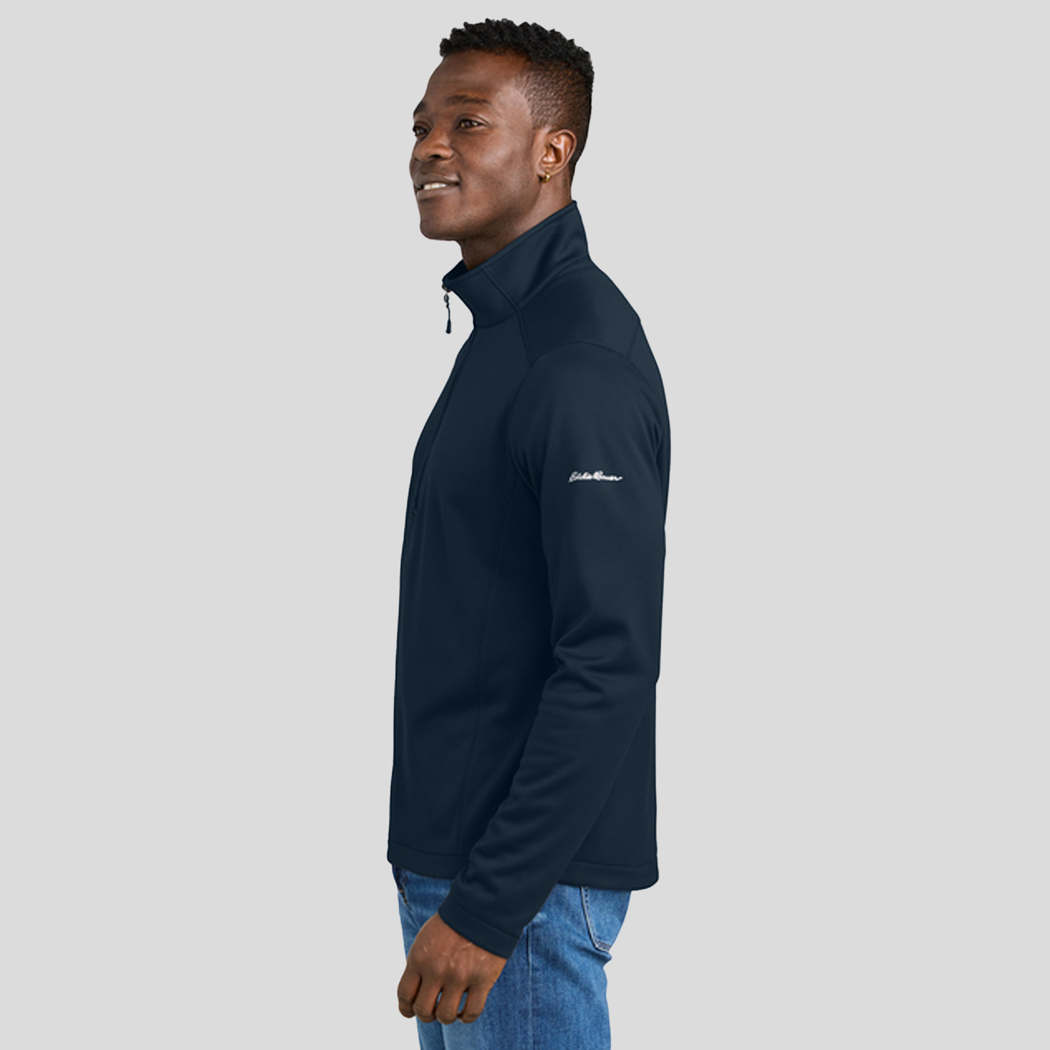 Smooth Mid Layer Fleece 1/2-Zip | River Blue Navy