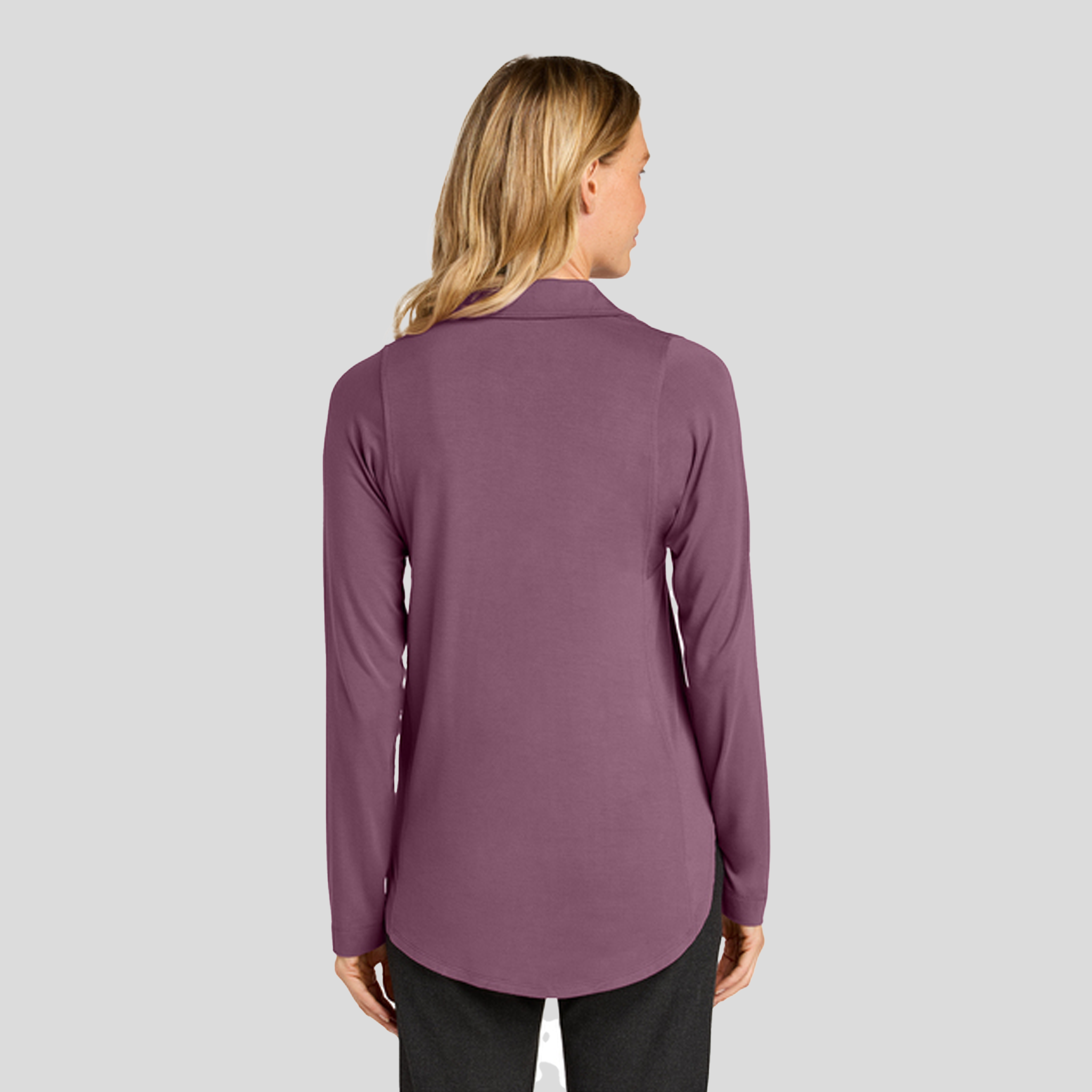 Womenβs Luxe Knit Button Tunic | Purple Mist