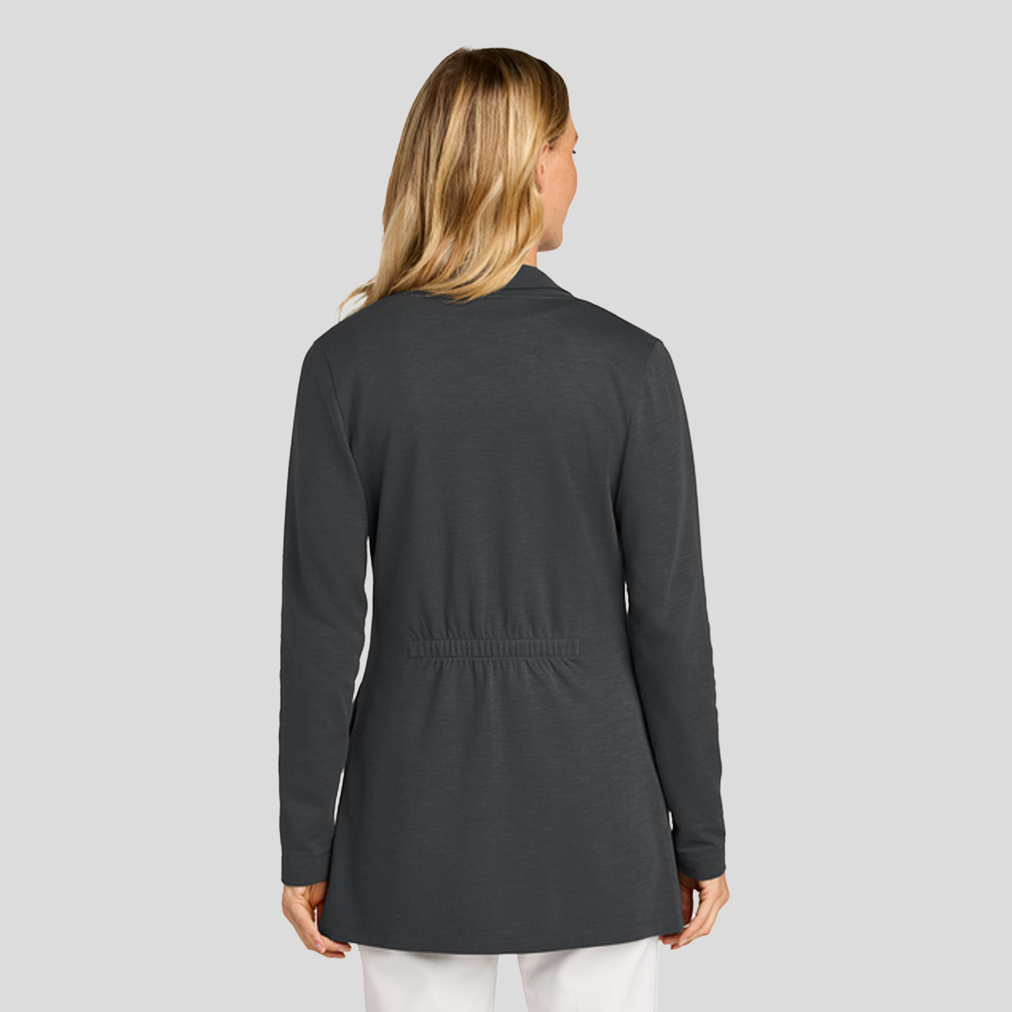 Womenβs Breakwater Open Cardigan | Grey Steel