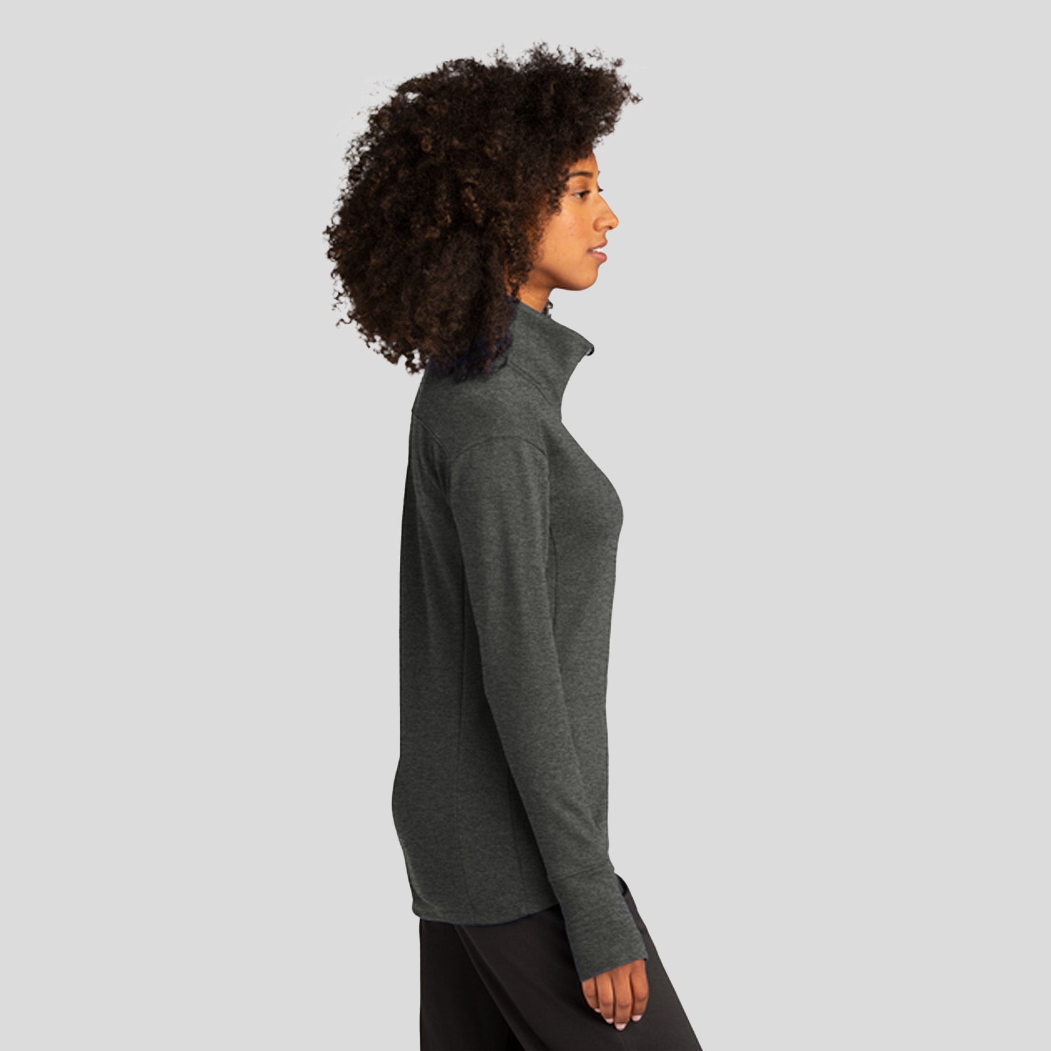 Women's Sport-Wick ® Flex Fleece Full-Zip | Dark Grey Heather