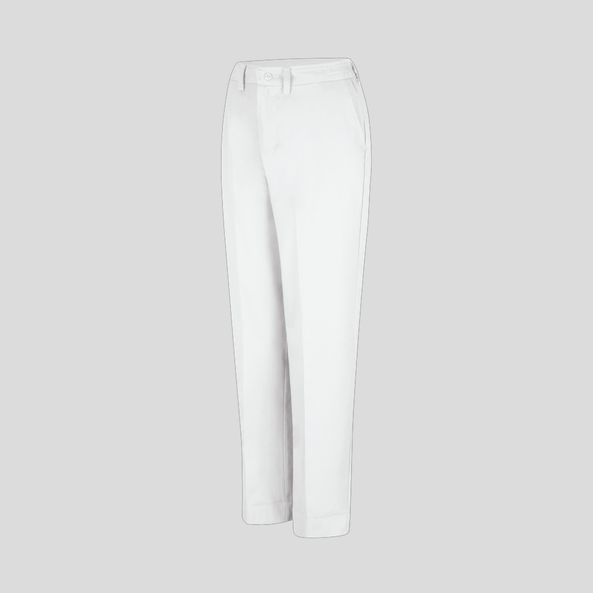 Women's Elastic Insert Work Pant | White