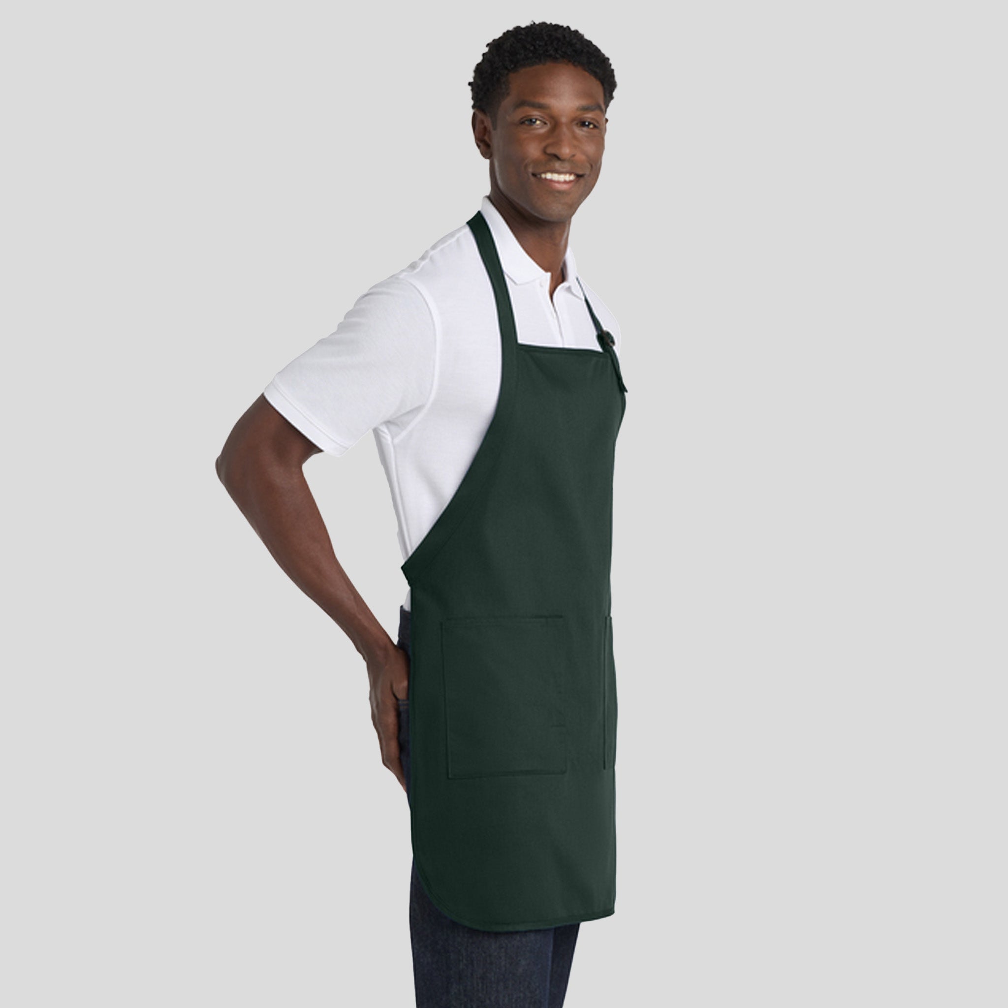 Full-Length Apron with Pockets | Hunter