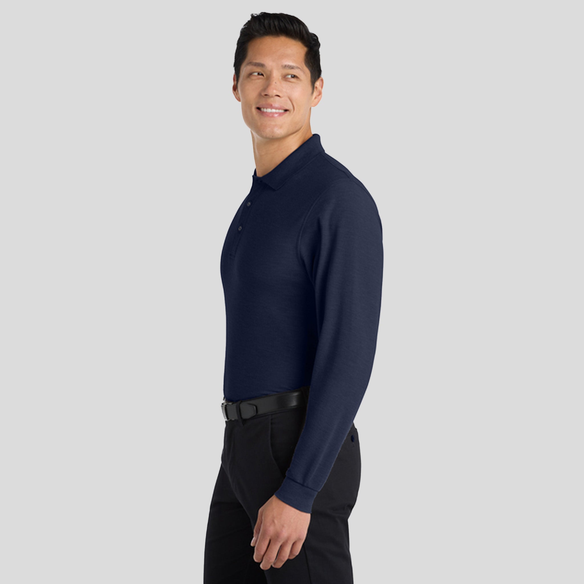 Silk Touch™ Long Sleeve Polo | Navy