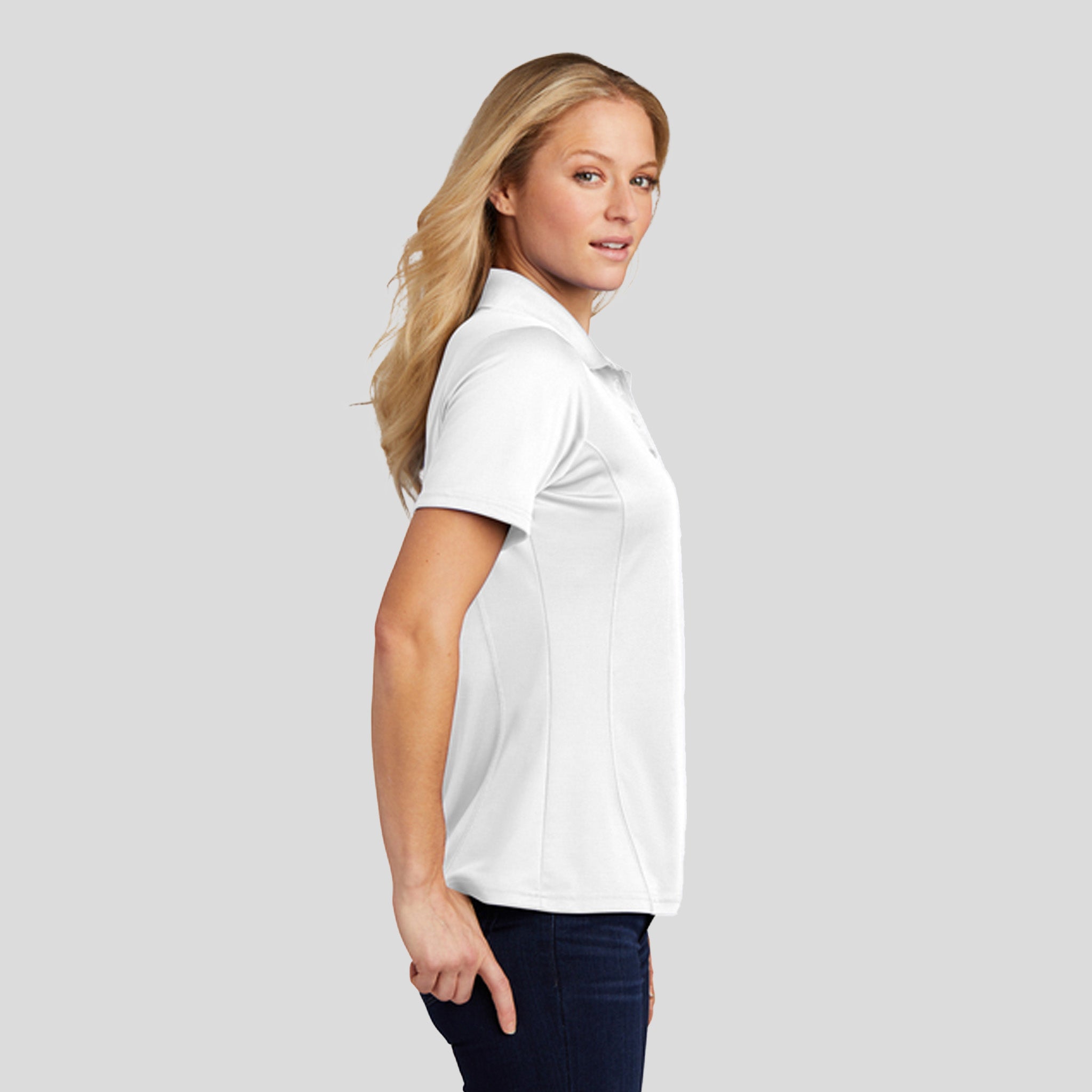 Women's Dry Zoneยฎ Raglan Accent Polo | White
