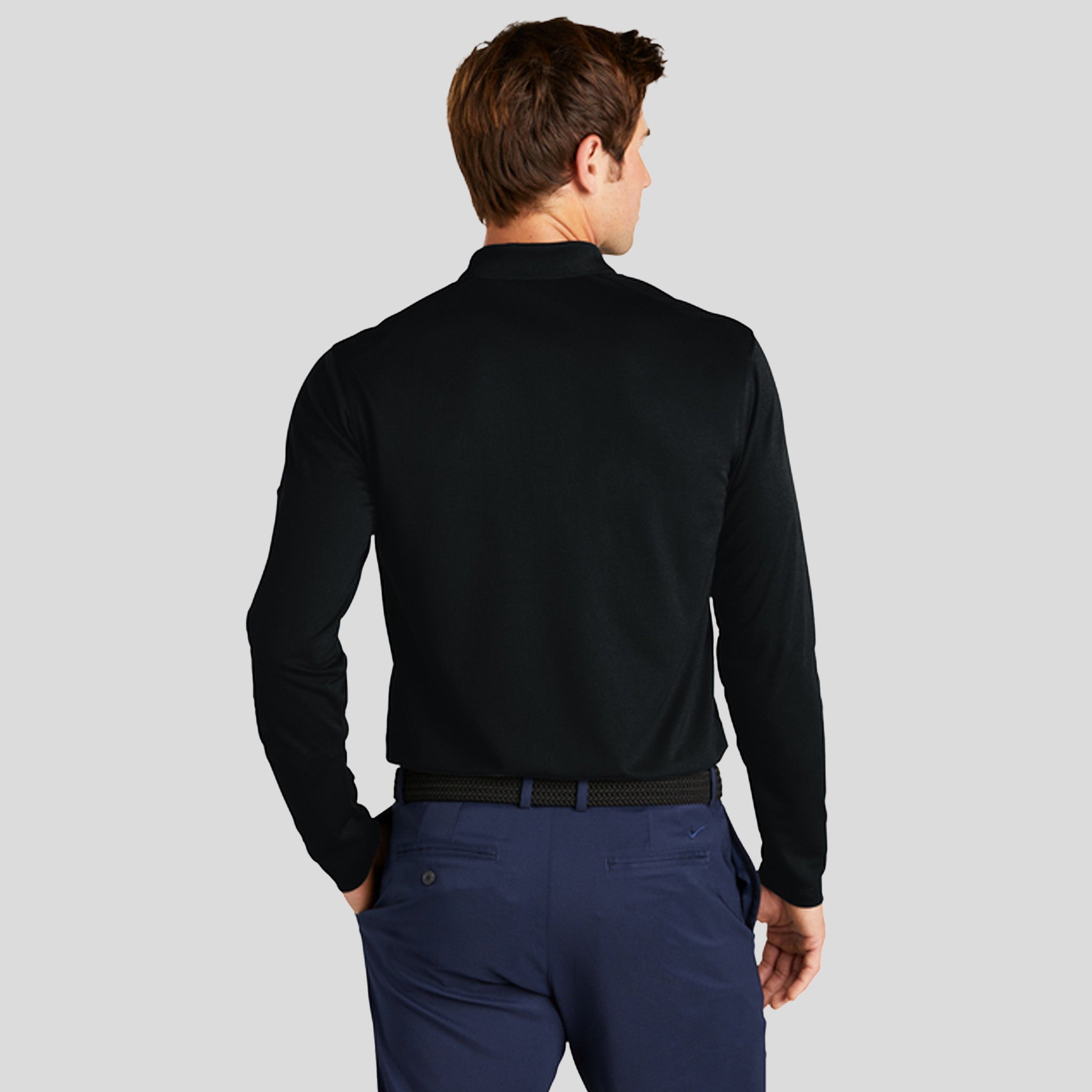 Dri-FIT Micro Pique 2.0 Long Sleeve Polo | Black