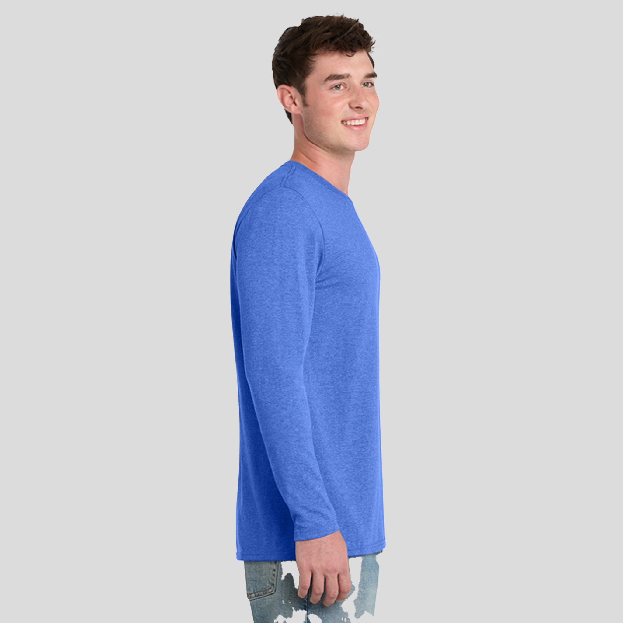 Tri-Blend Long Sleeve Tee | Heather Royal
