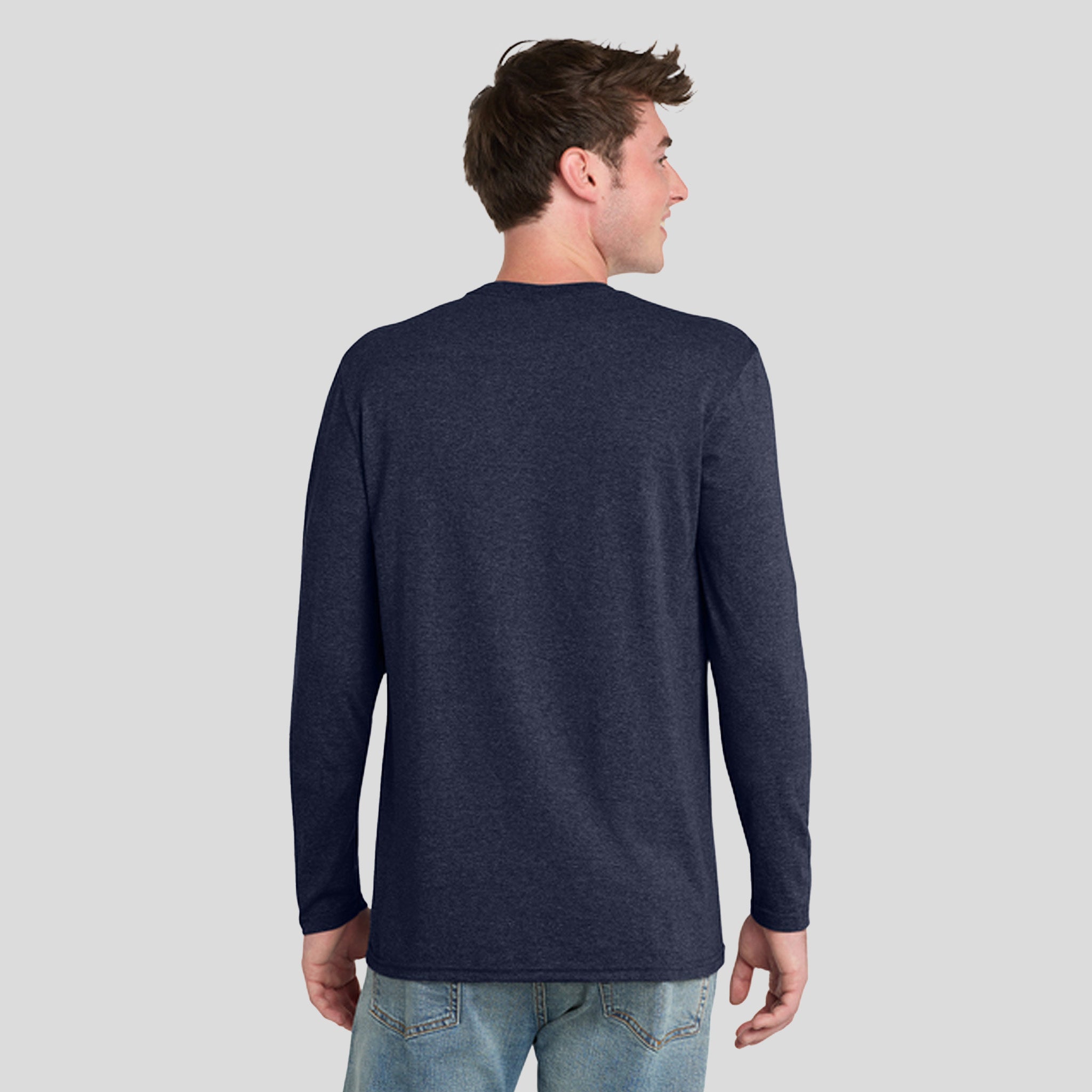 Tri-Blend Long Sleeve Tee | Team Navy Heather