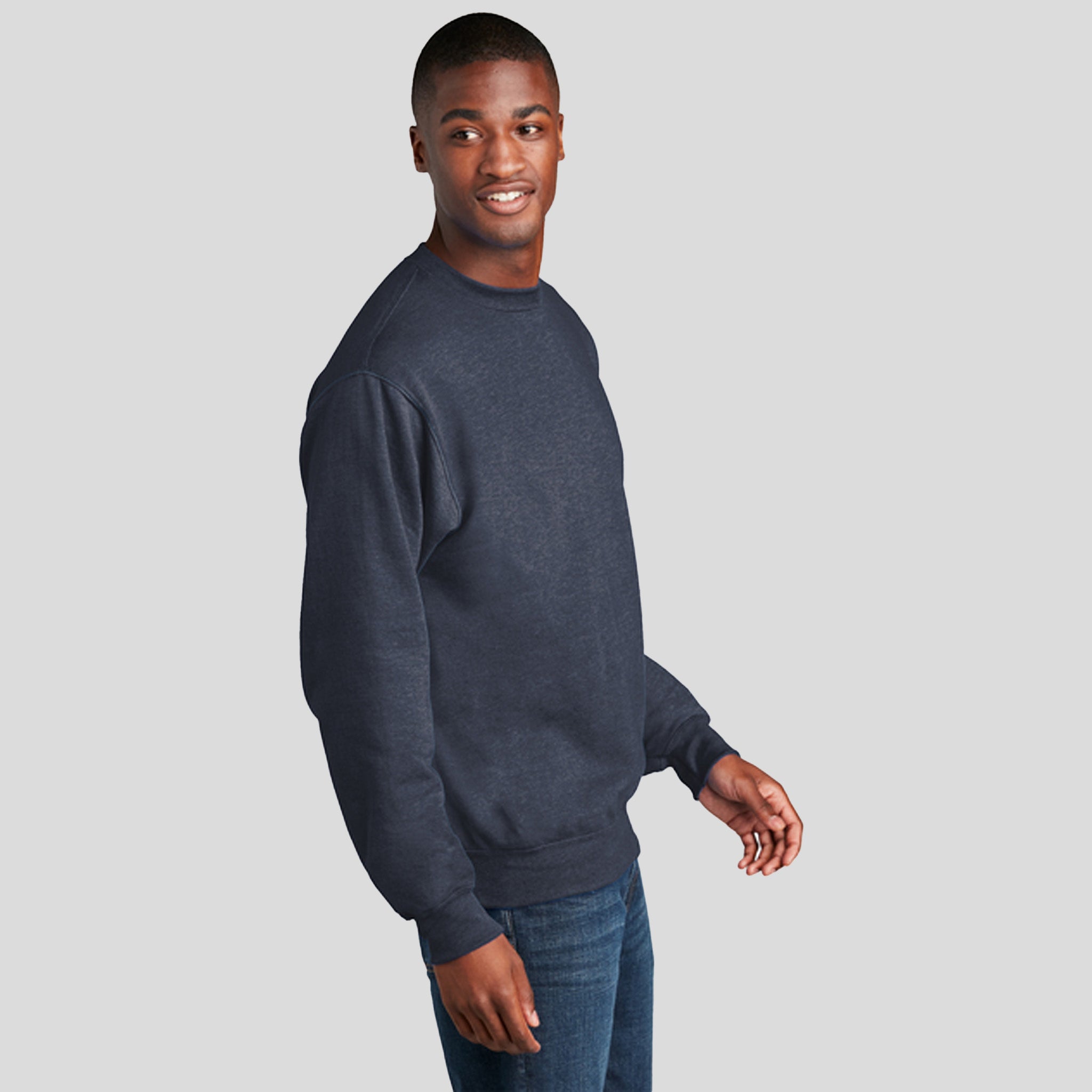 Core Fleece Crewneck Sweatshirt | Heather Navy