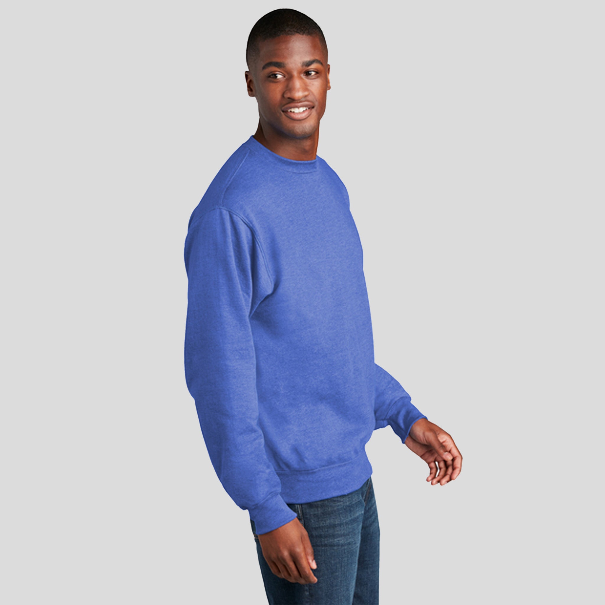 Core Fleece Crewneck Sweatshirt | Heather Royal