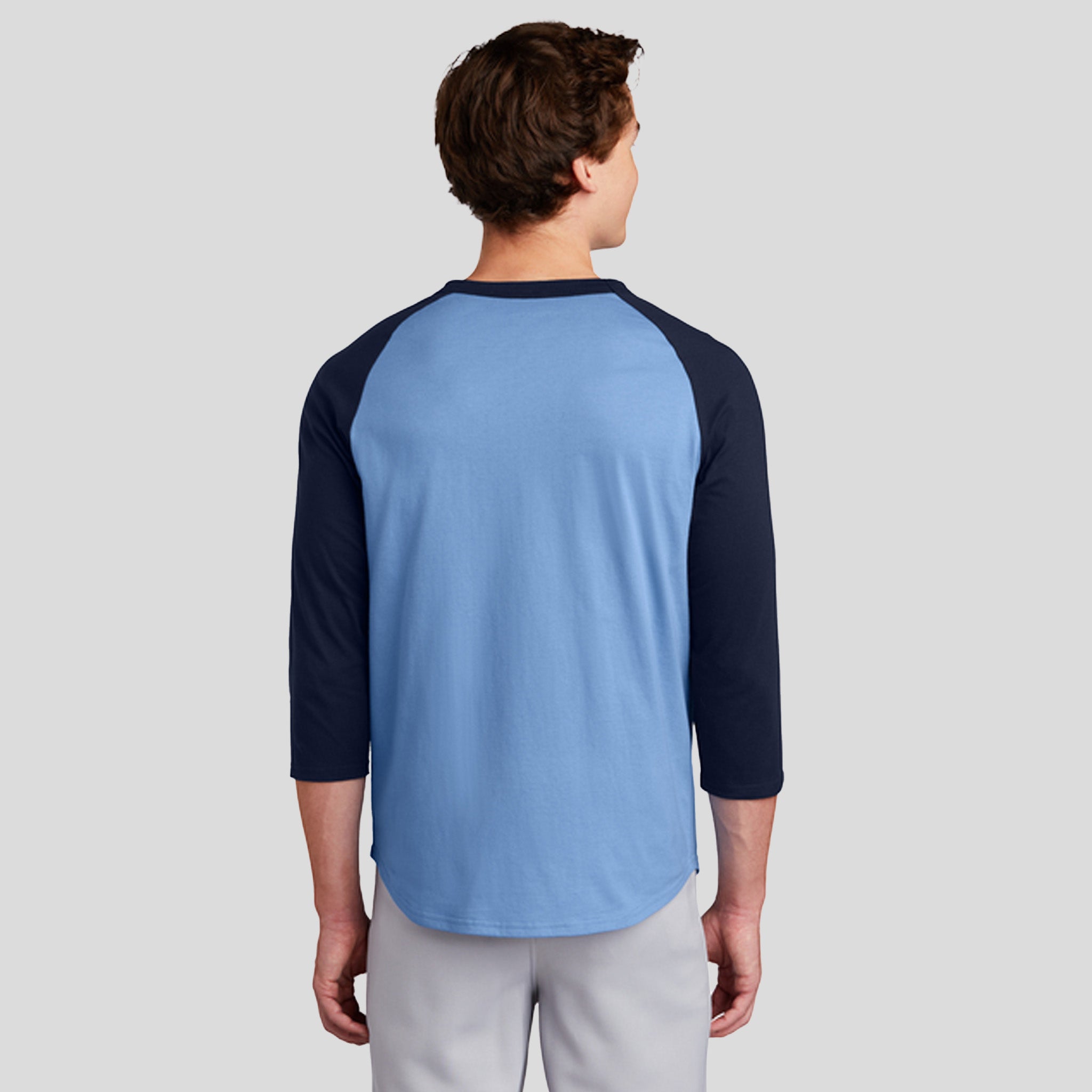 Colorblock Raglan Jersey | Carolina Blue/Navy