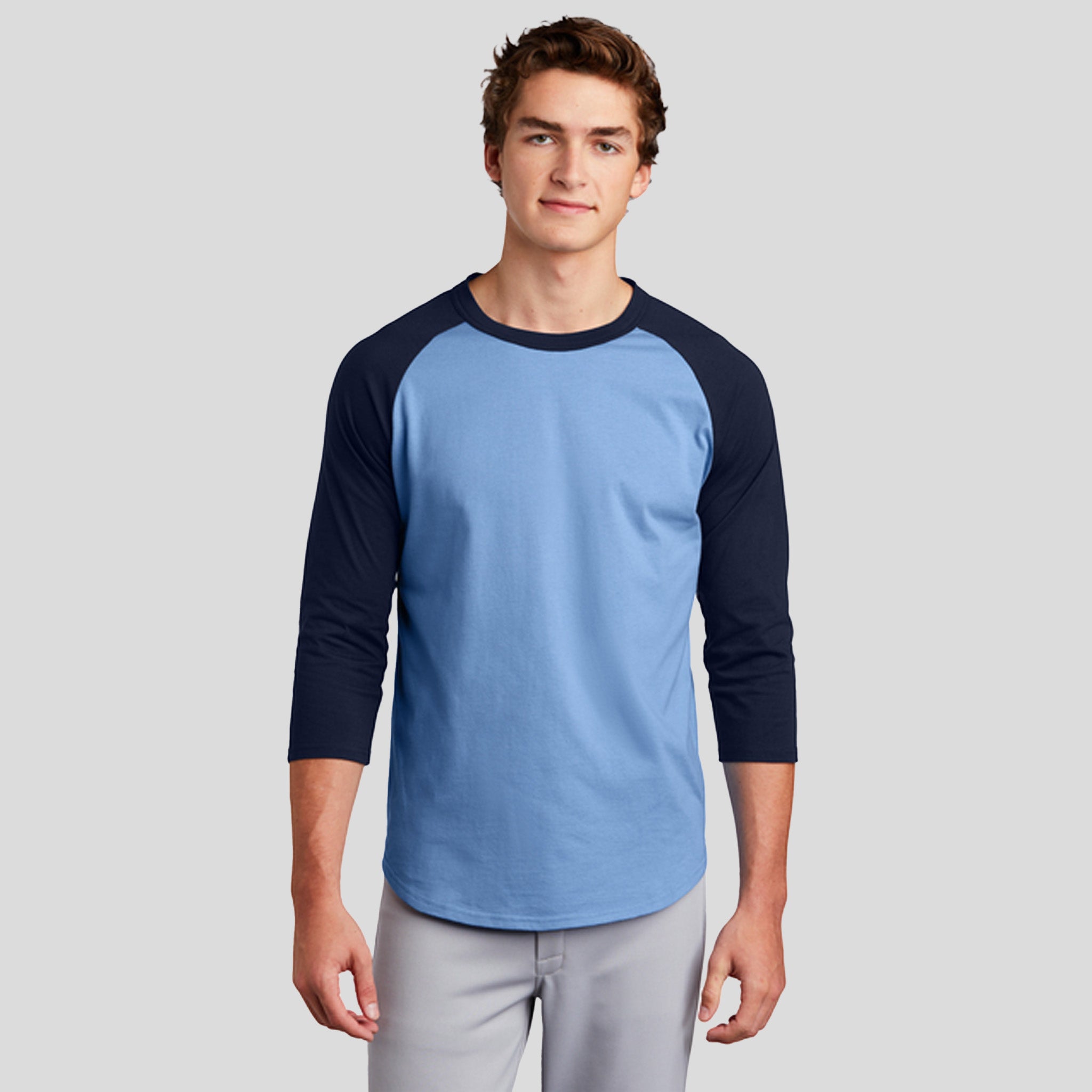 Colorblock Raglan Jersey | Carolina Blue/Navy