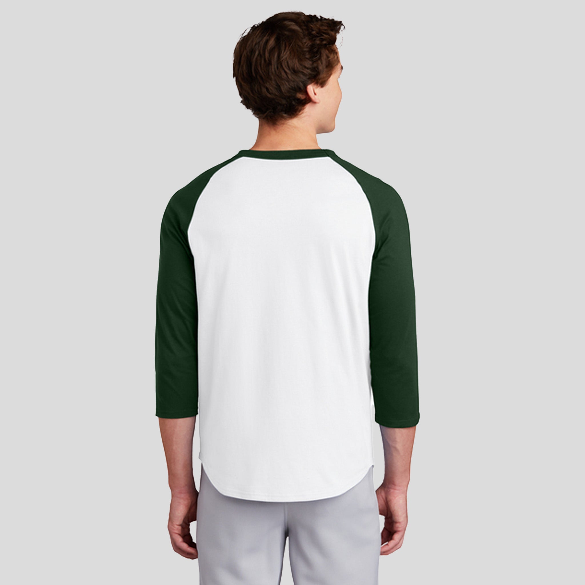 Colorblock Raglan Jersey | White/Forest