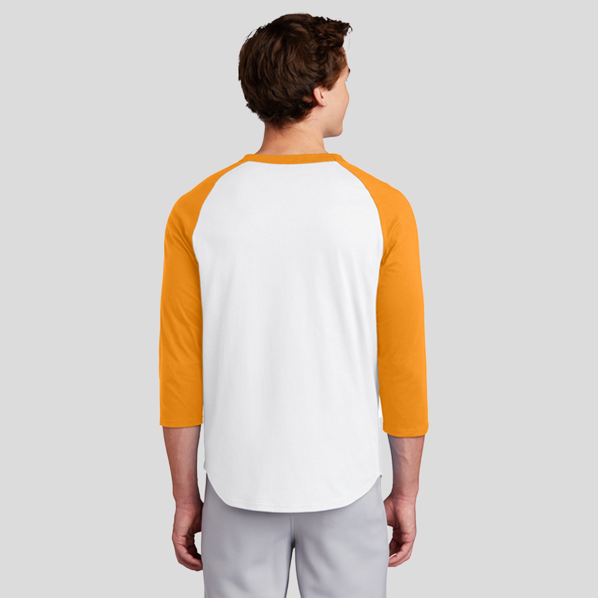 Colorblock Raglan Jersey | White/Gold
