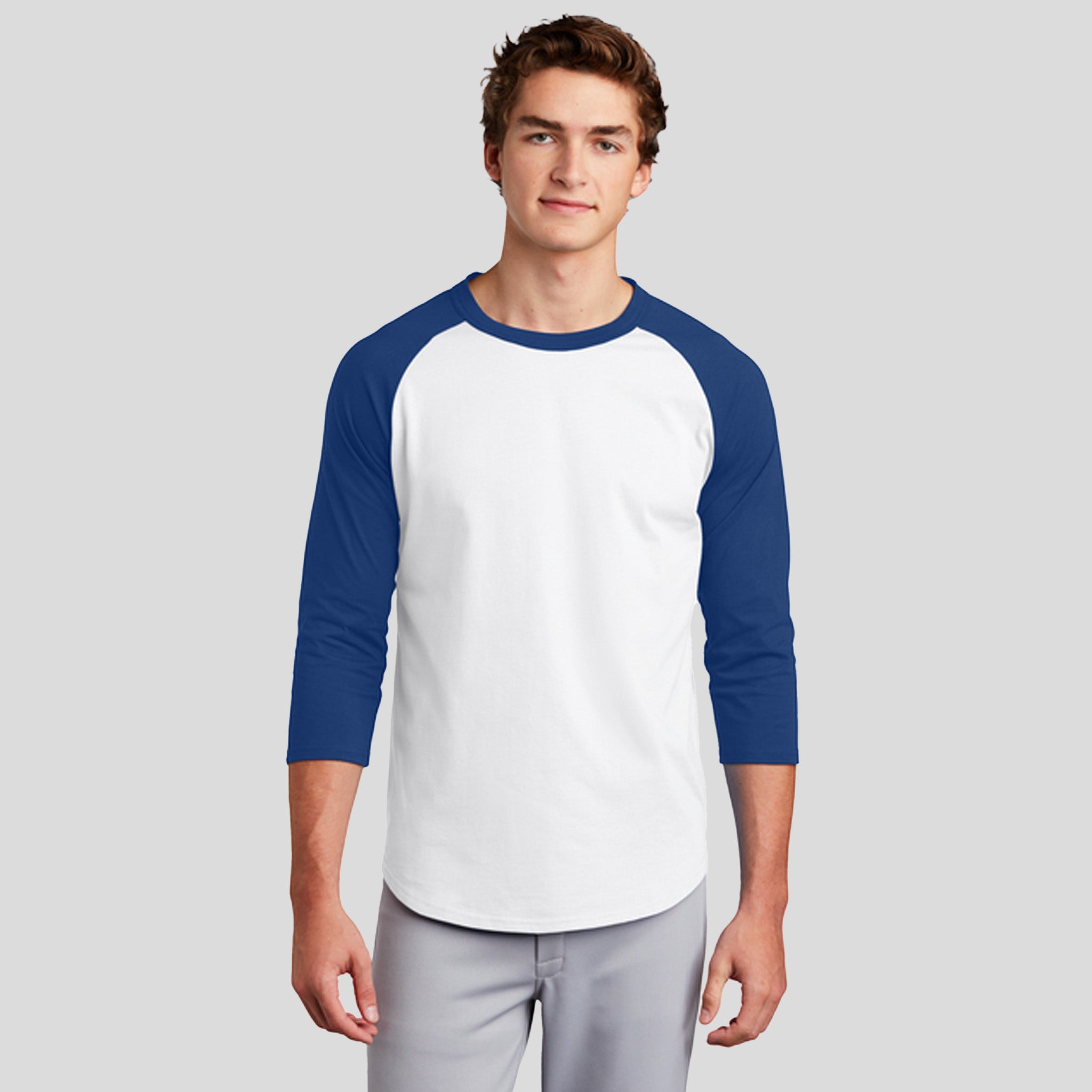 Colorblock Raglan Jersey | White/Royal