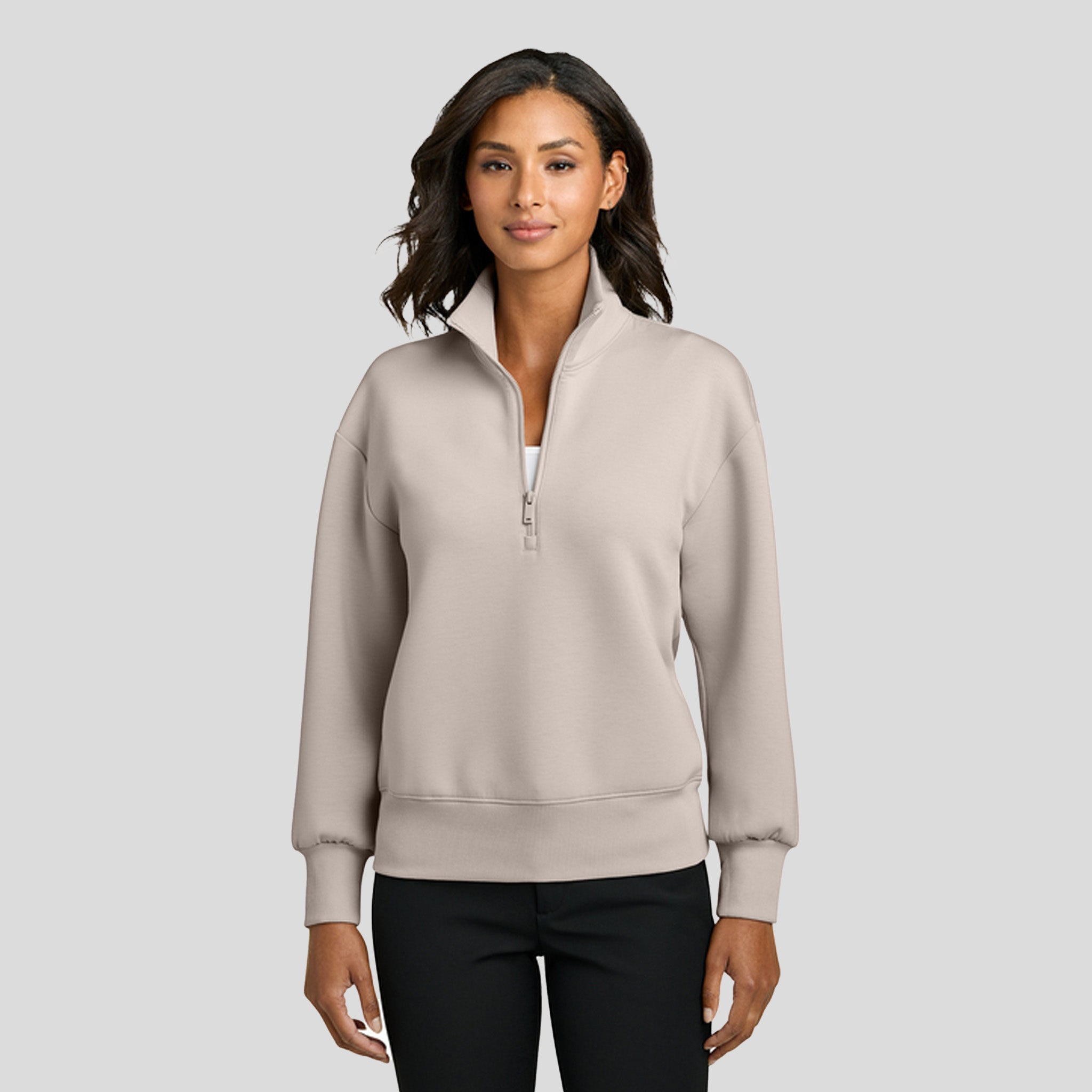 Womenβs Soft Spacer 1/4-Zip | Warm Quartz