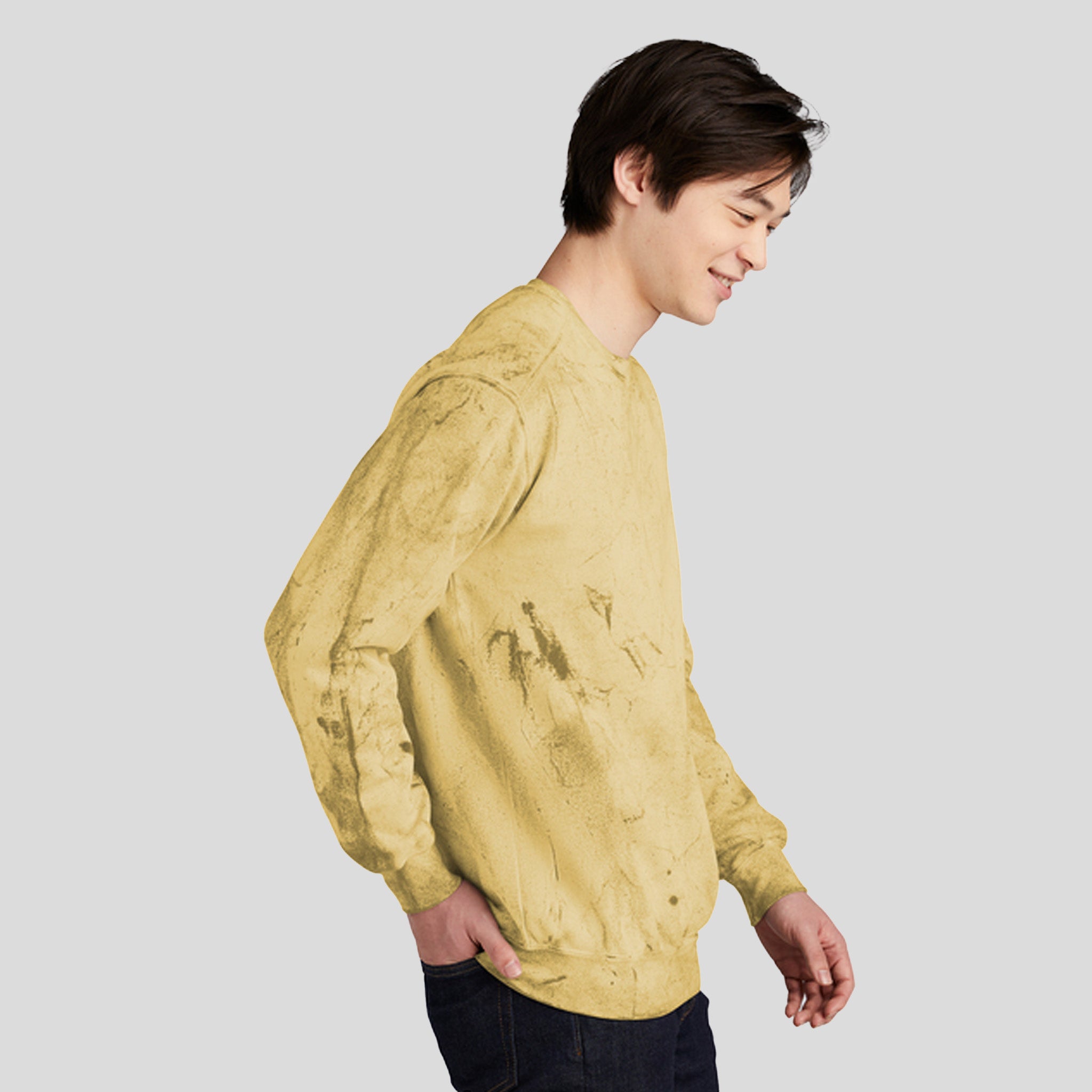 Color Blast Crewneck Sweatshirt | Citrine