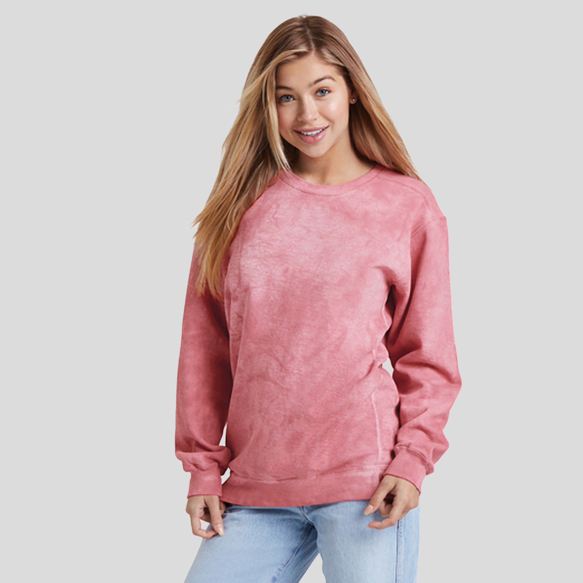 Color Blast Crewneck Sweatshirt | Clay