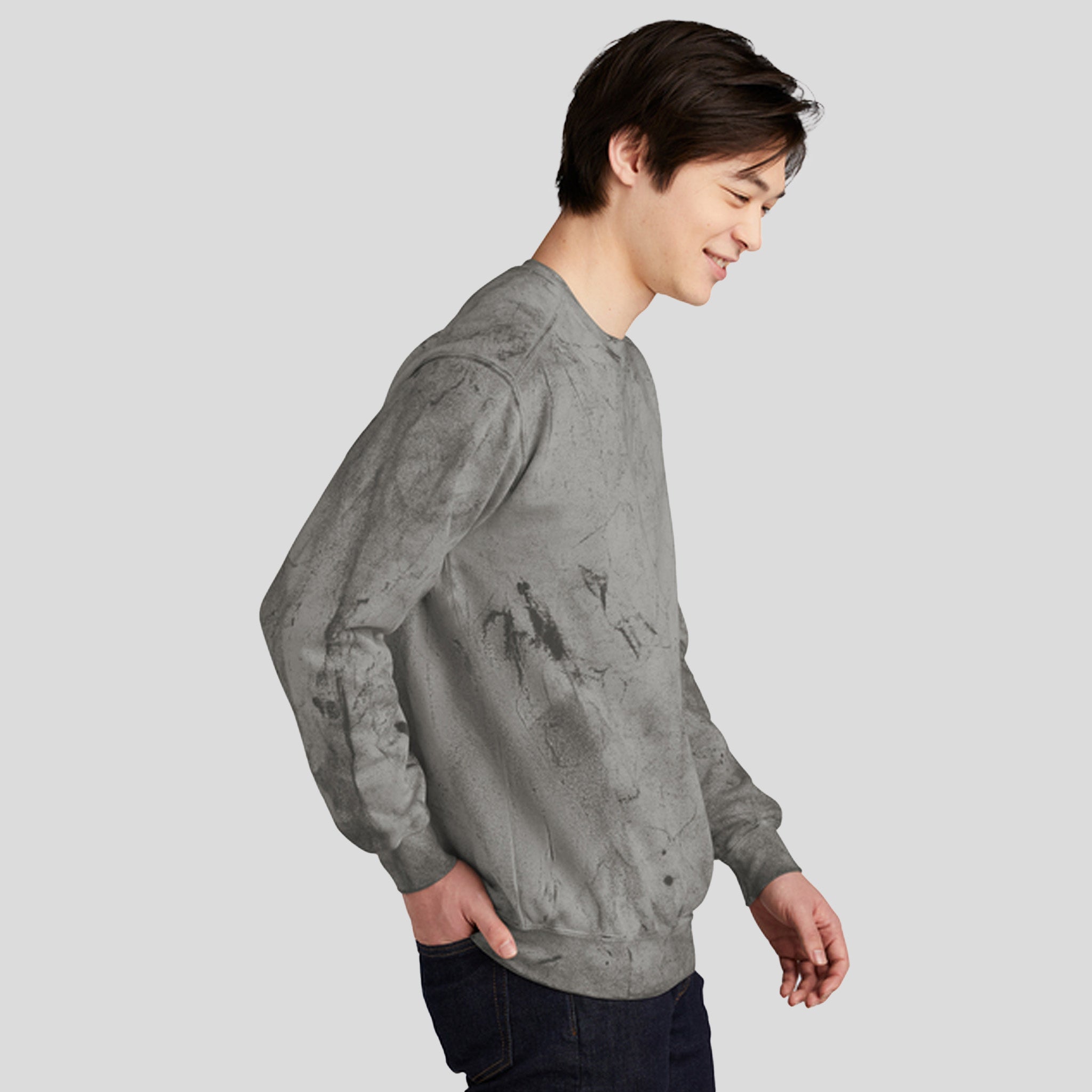 Color Blast Crewneck Sweatshirt | Smoke