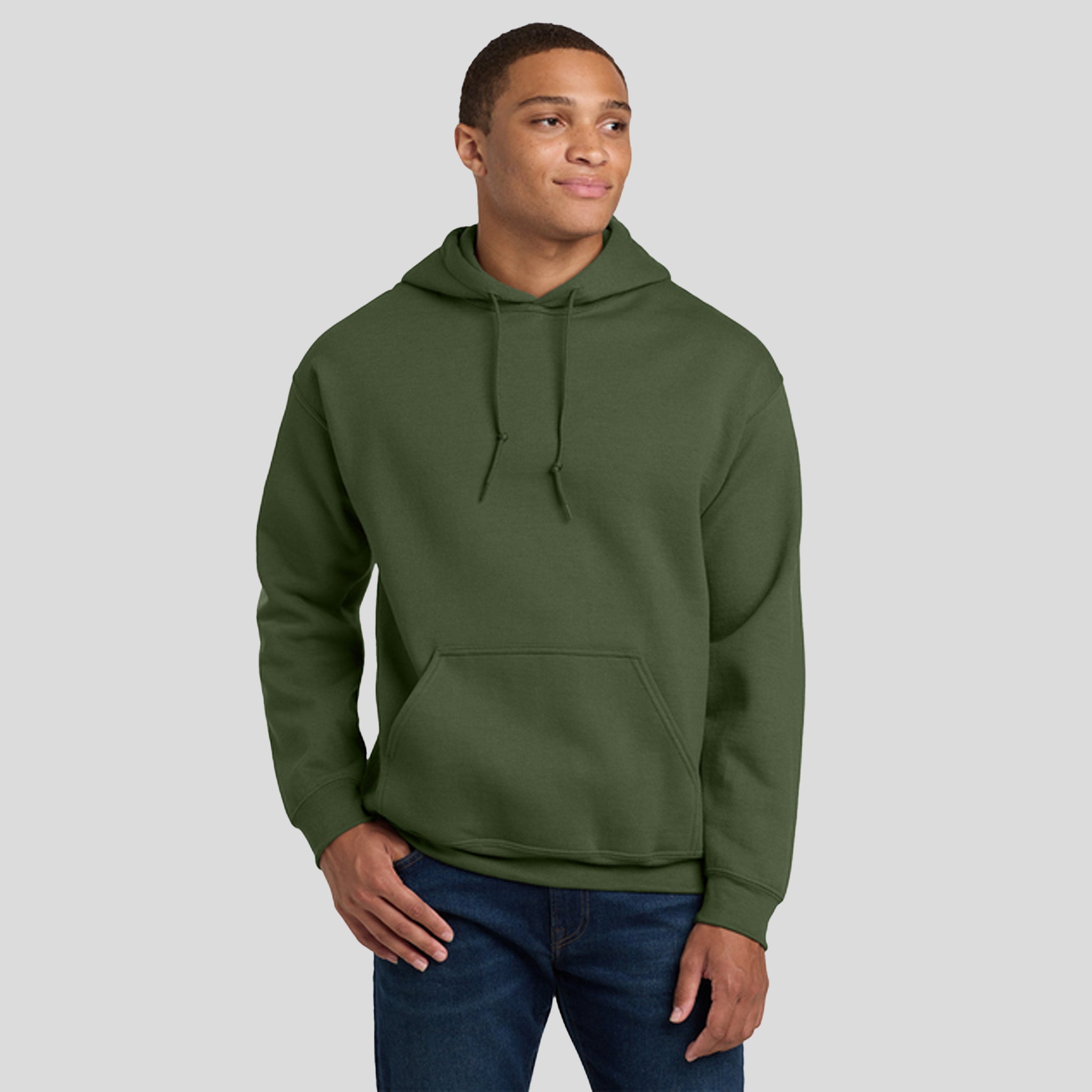 Heavy Blendβ’ Hooded Sweatshirt | Military Green