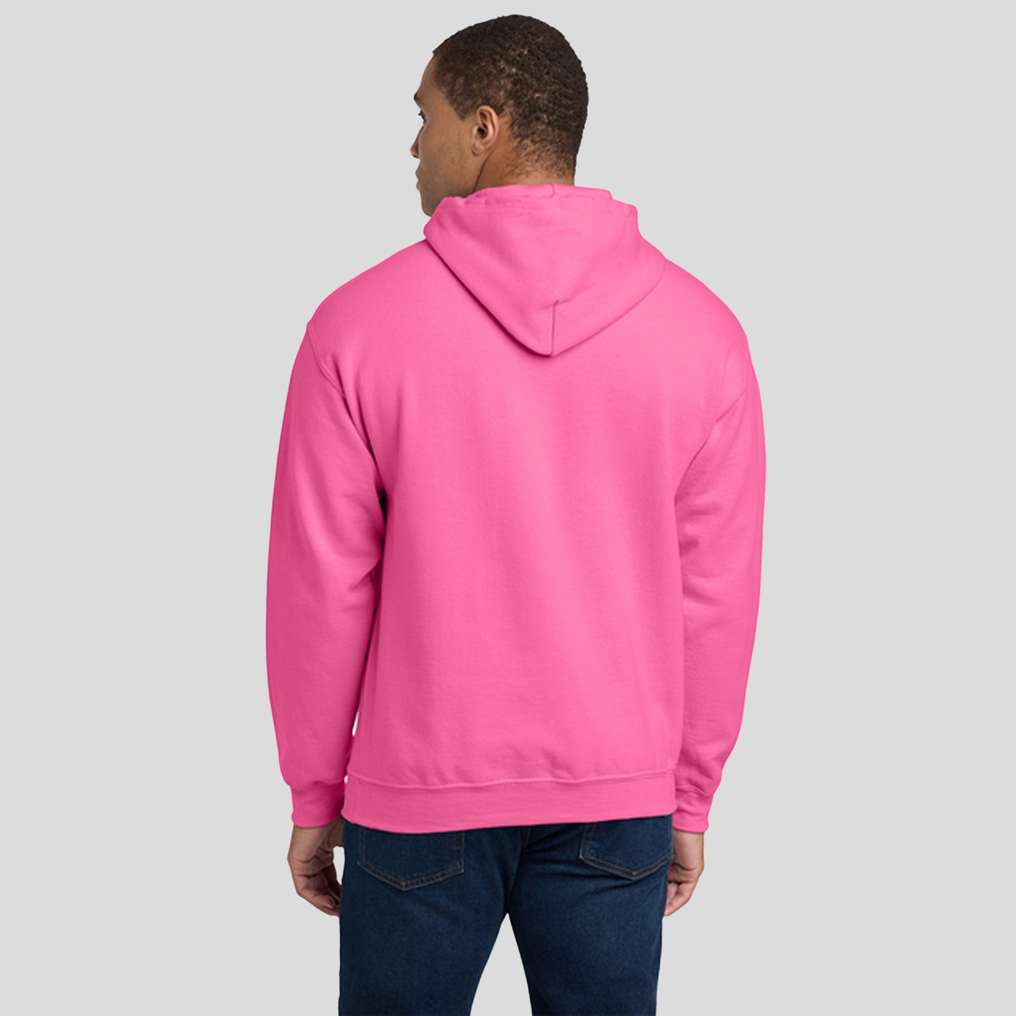 Heavy Blendβ’ Hooded Sweatshirt | Safety Pink
