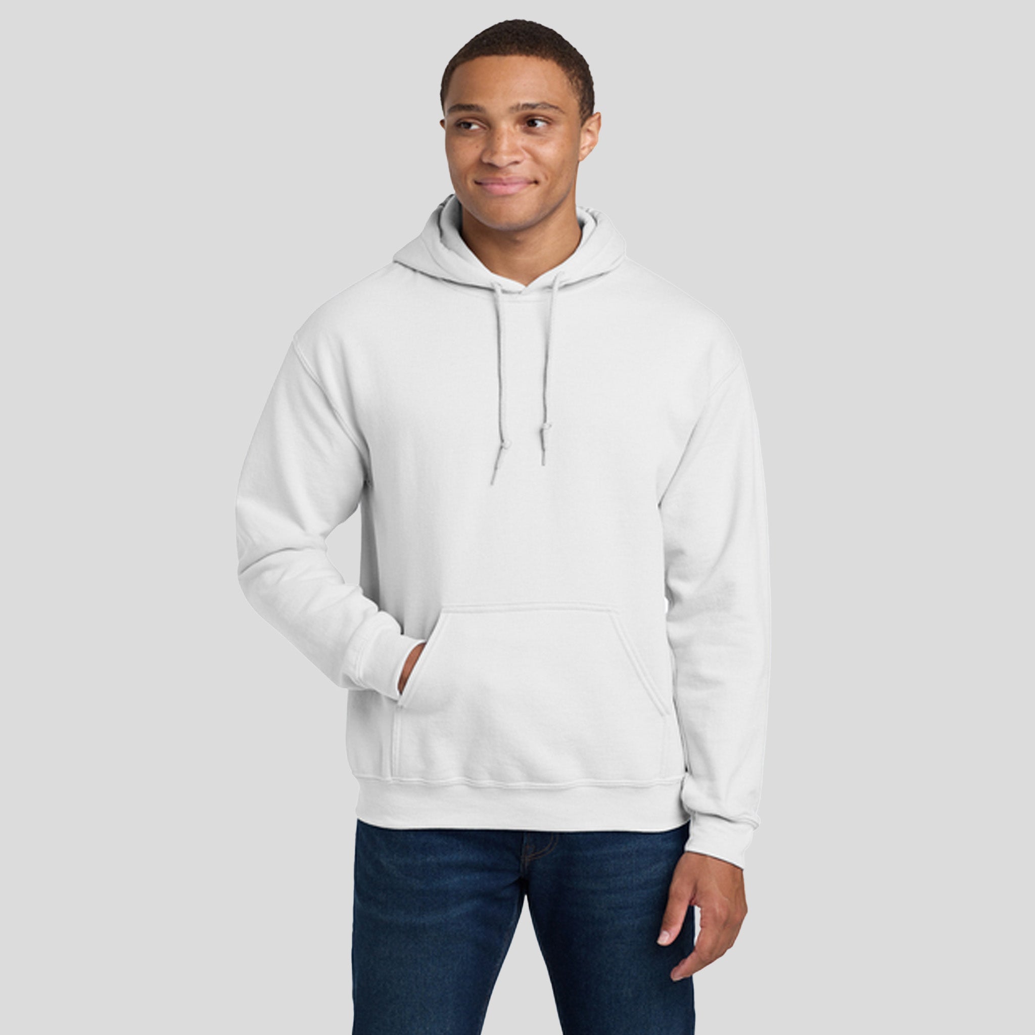 Heavy Blendβ’ Hooded Sweatshirt | White