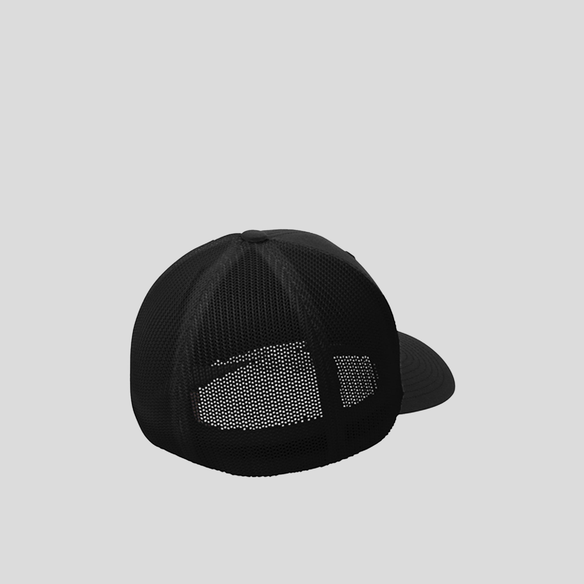 Flexfitยฎ Mesh Back Cap | Black/Black