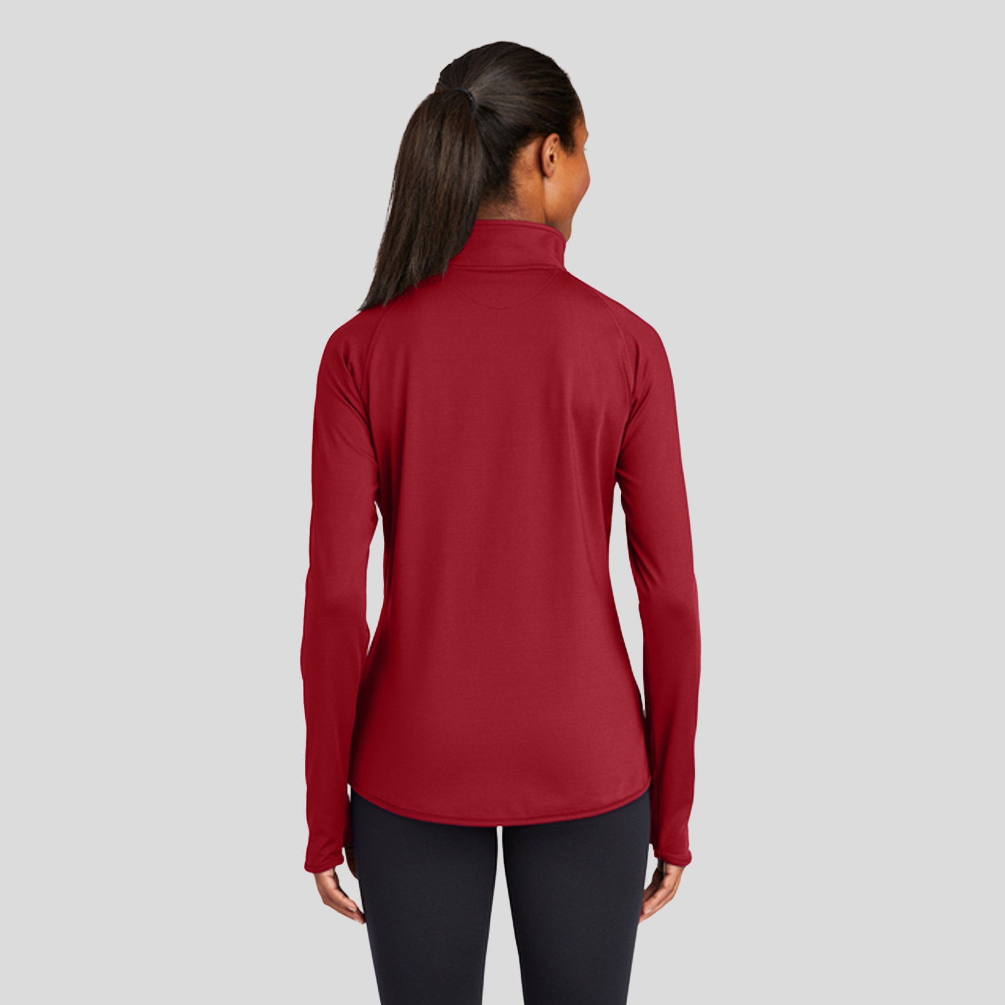 Women's Sport-Wickยฎ Stretch 1/4-Zip Pullover | Deep Red