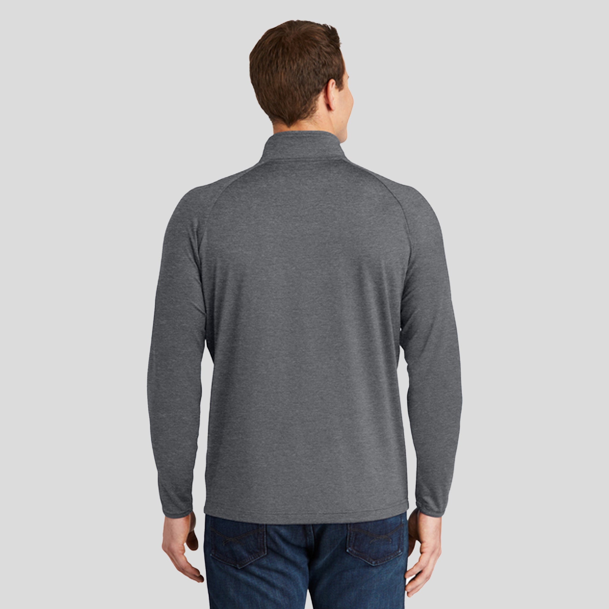 Sport-Wickยฎ Stretch 1/4-Zip Pullover | Charcoal Grey Heather