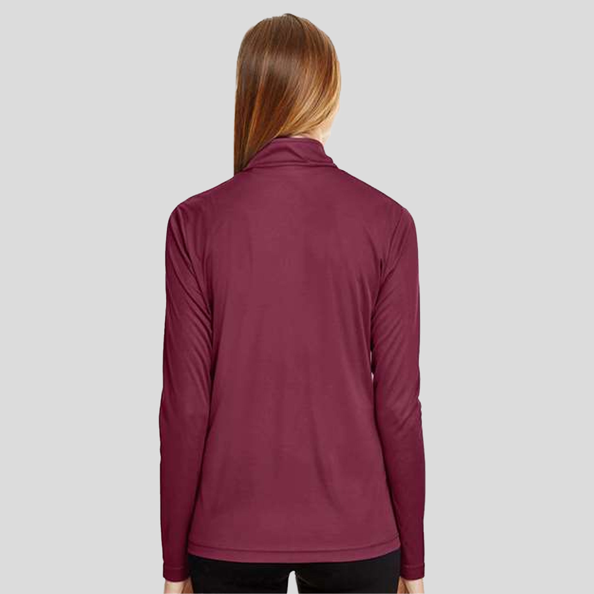 Women's Zone Performance Quarter-Zip Pullover | Sport Maroon