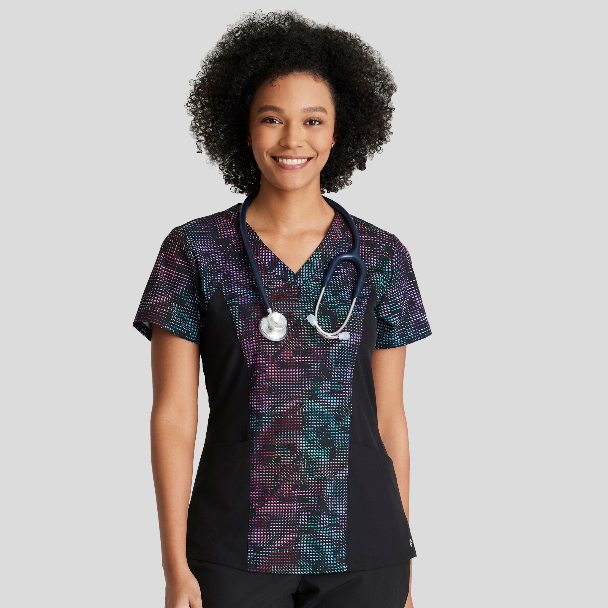 Thrive Print Top | Prismatic Lights