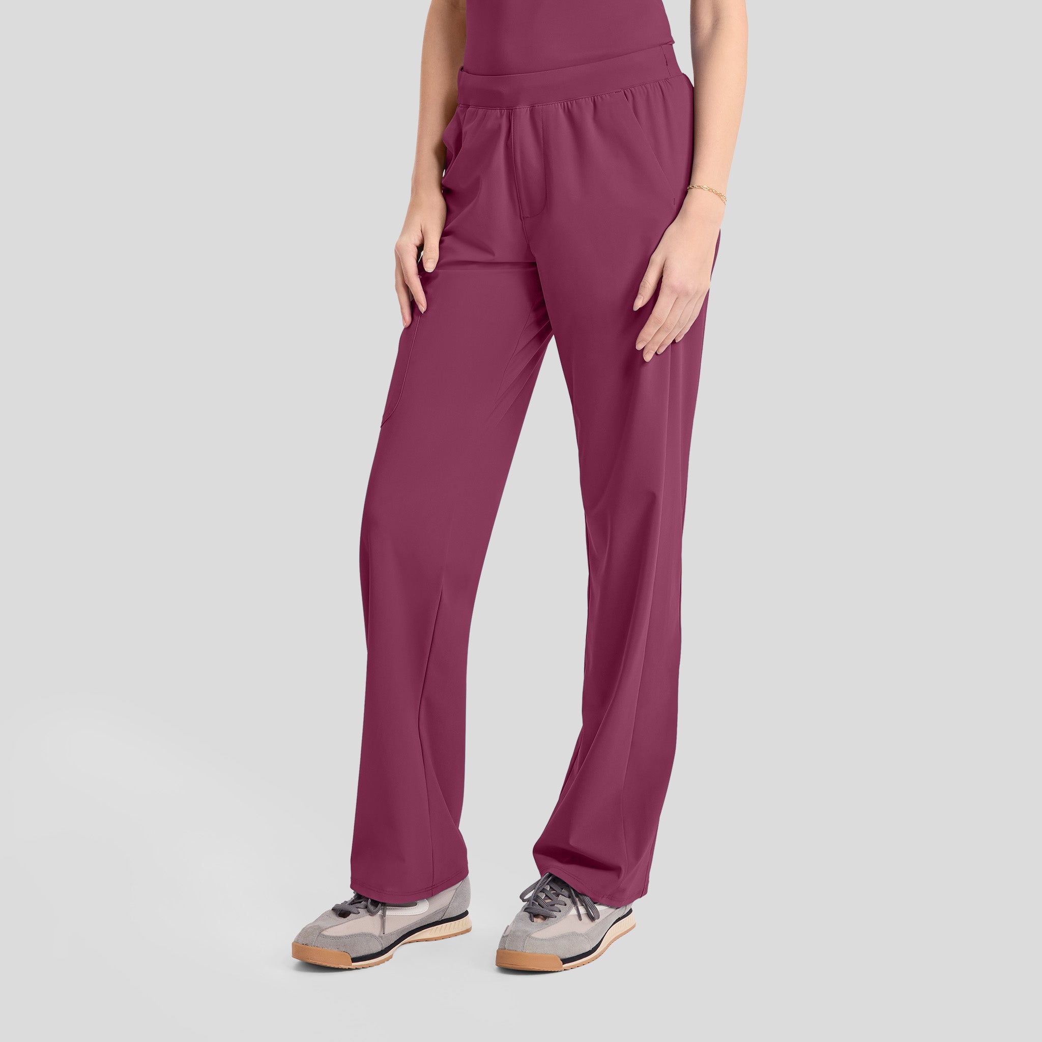 4-Pocket Straight Leg Pant | Wine