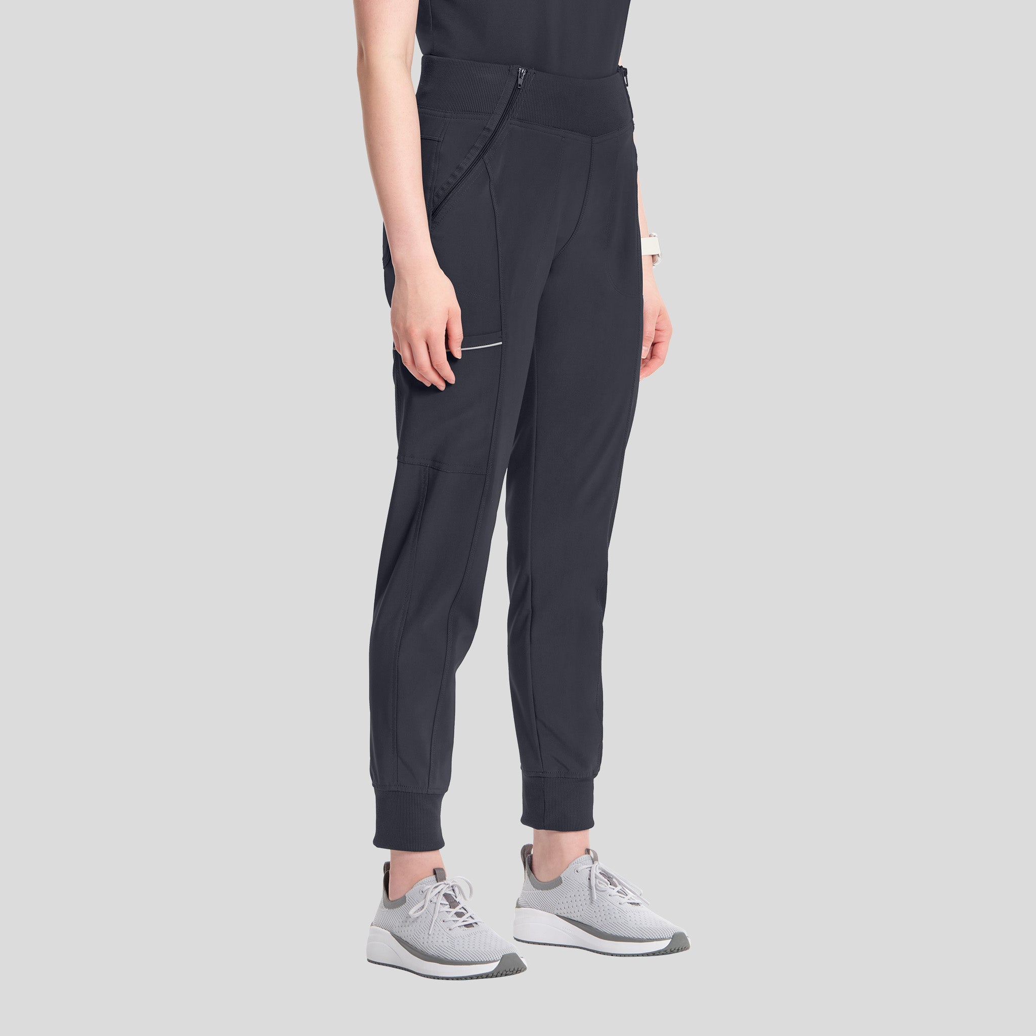 Infinity Elastic Waistband Jogger Scrub Pant | Pewter