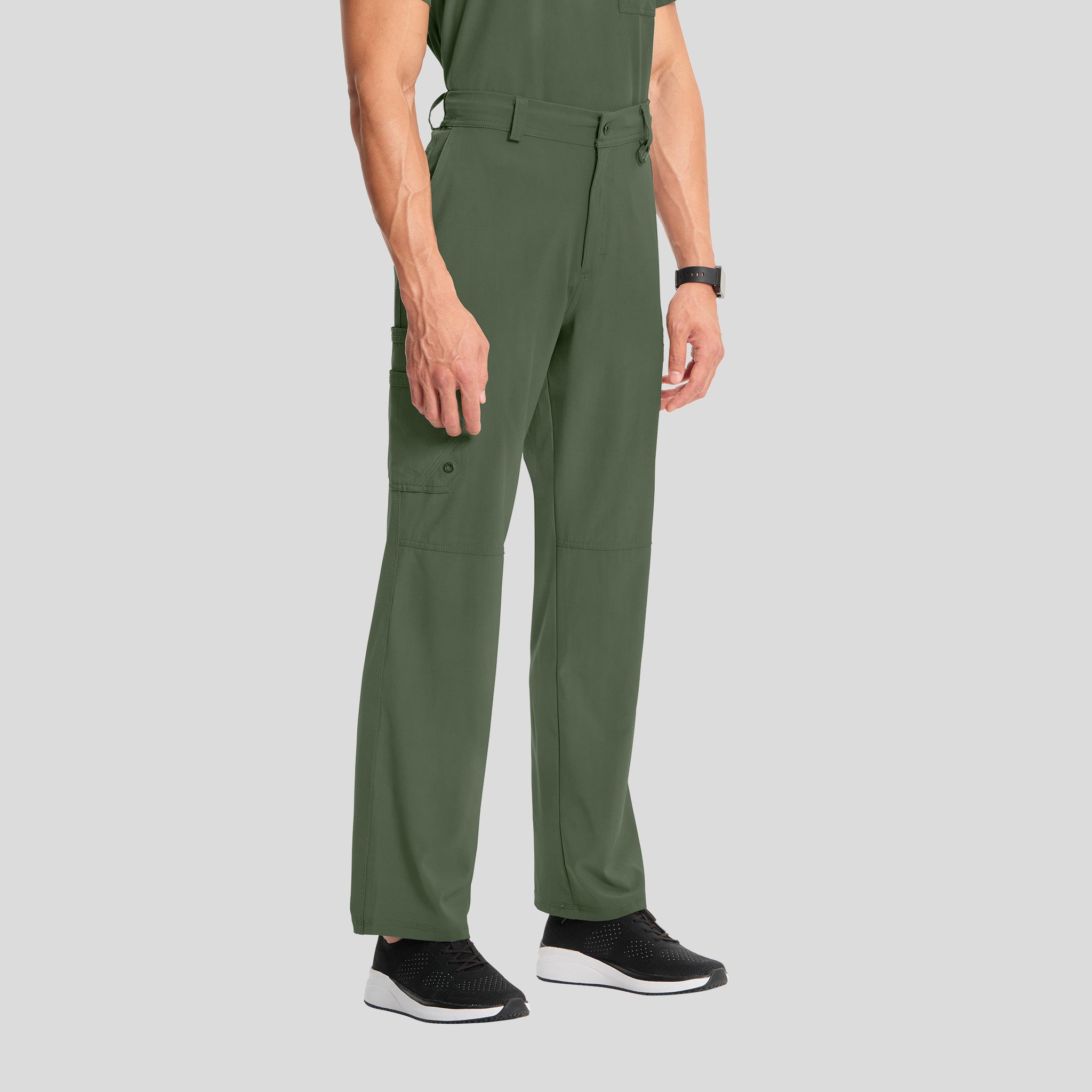 Men's Zip Fly Cargo Scrub Pant | Olive