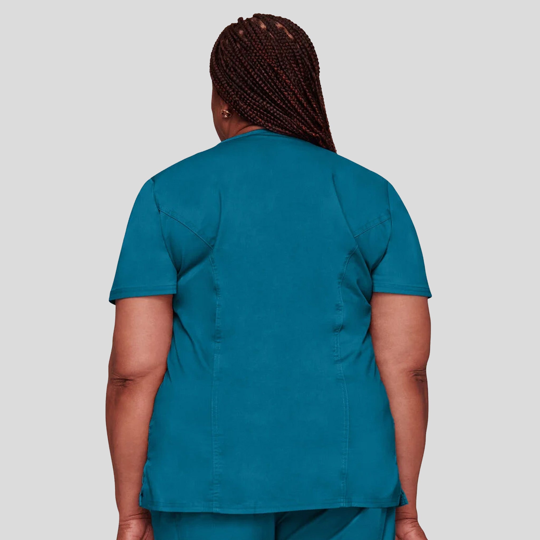 Women's Mock Wrap Princess Seam | Caribbean