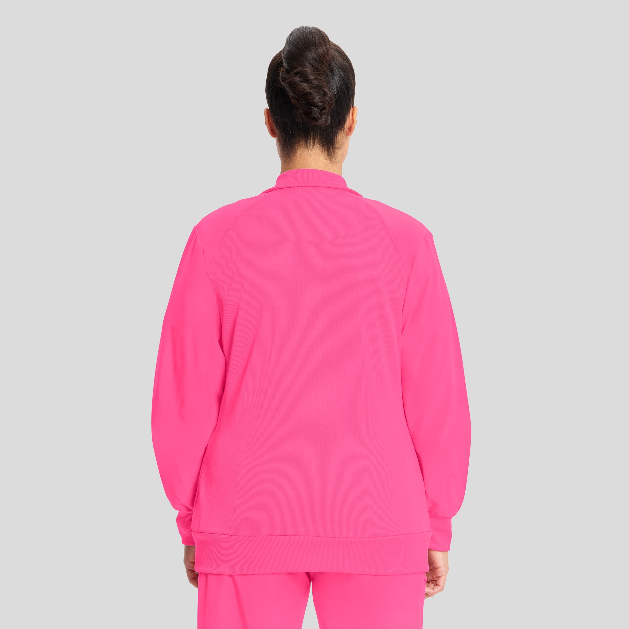 Women's Zip Front Warm-Up | Carmine Pink