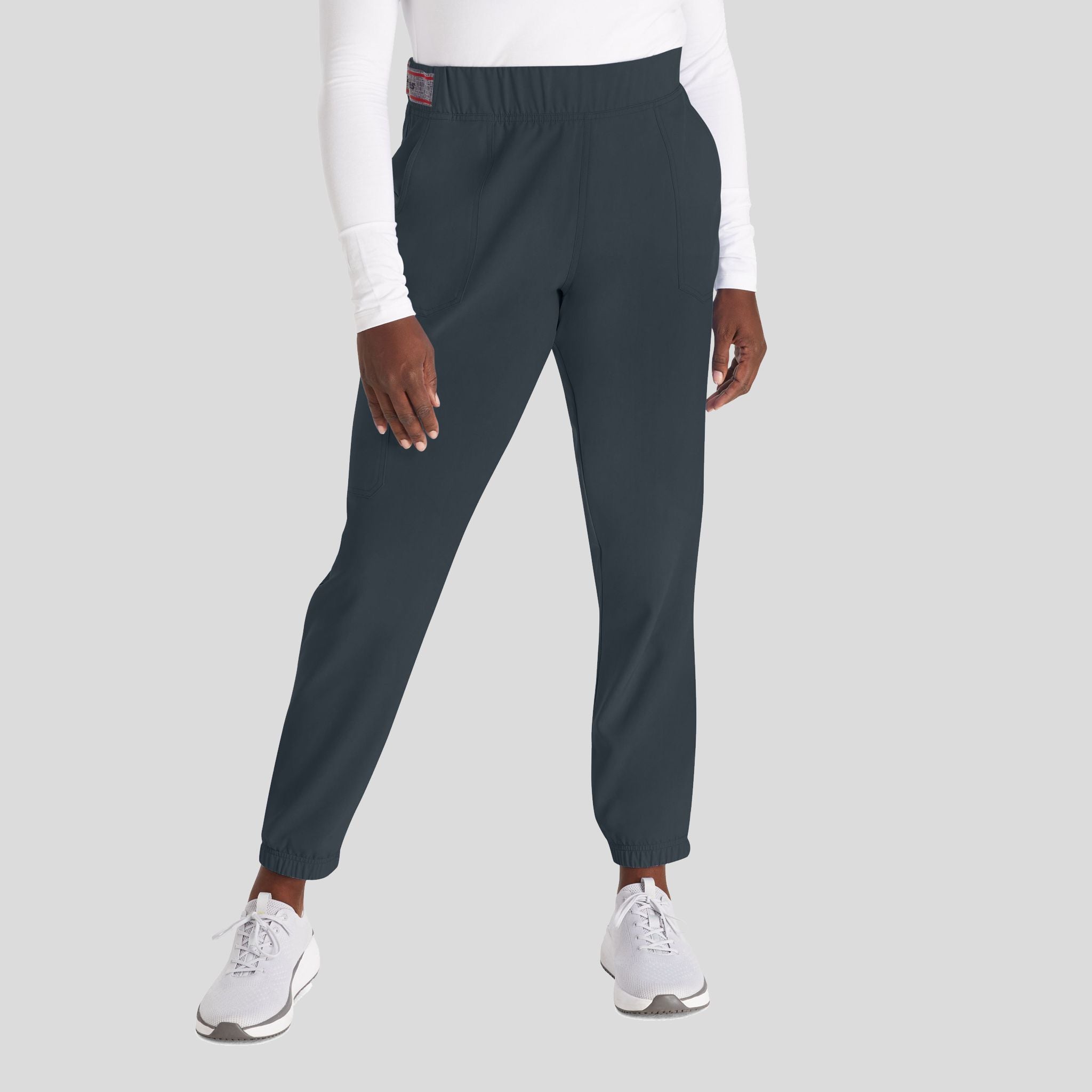 Women's Mid Rise Jogger Scrub Pant | Pewter