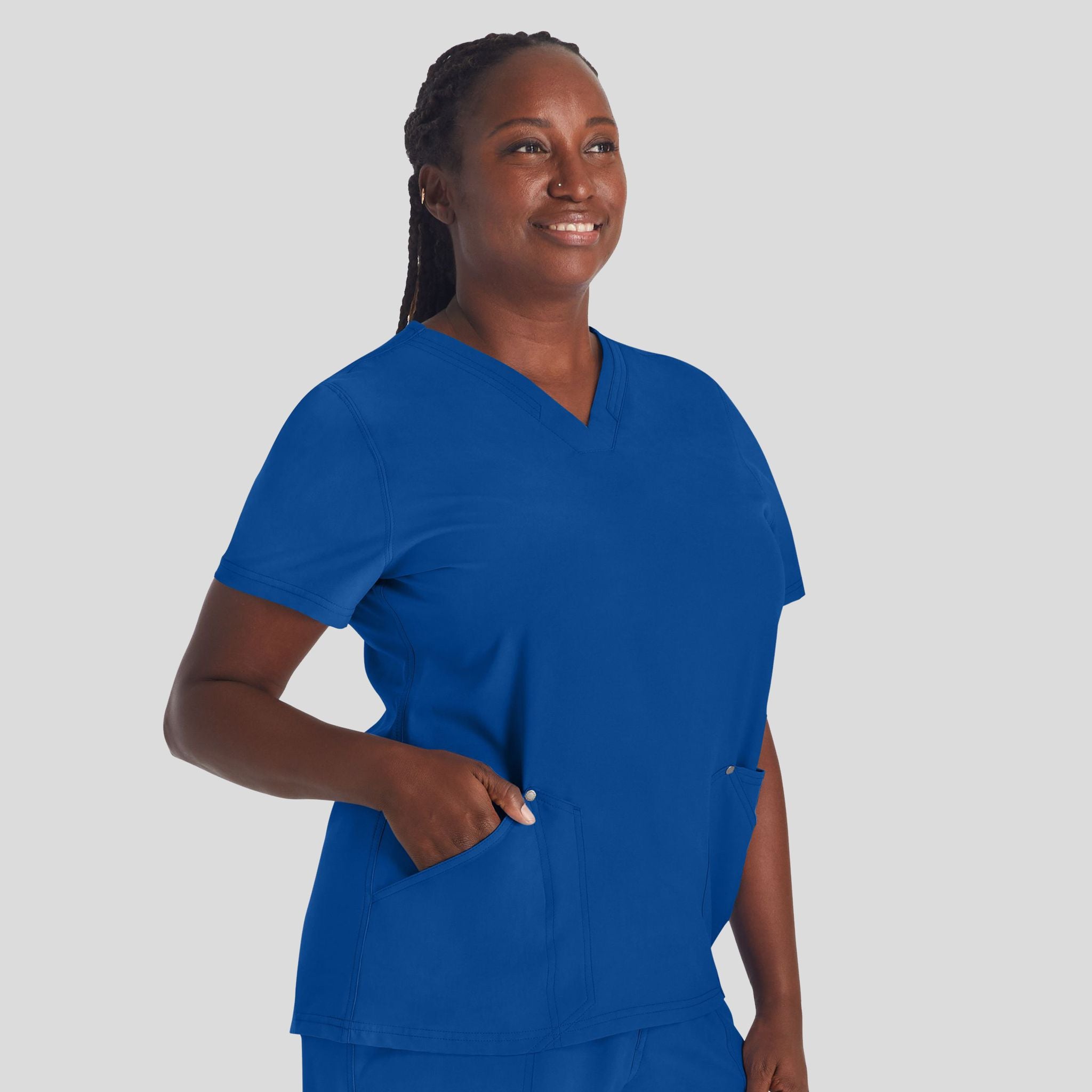 Women's V-Neck Scrub Top | Galaxy