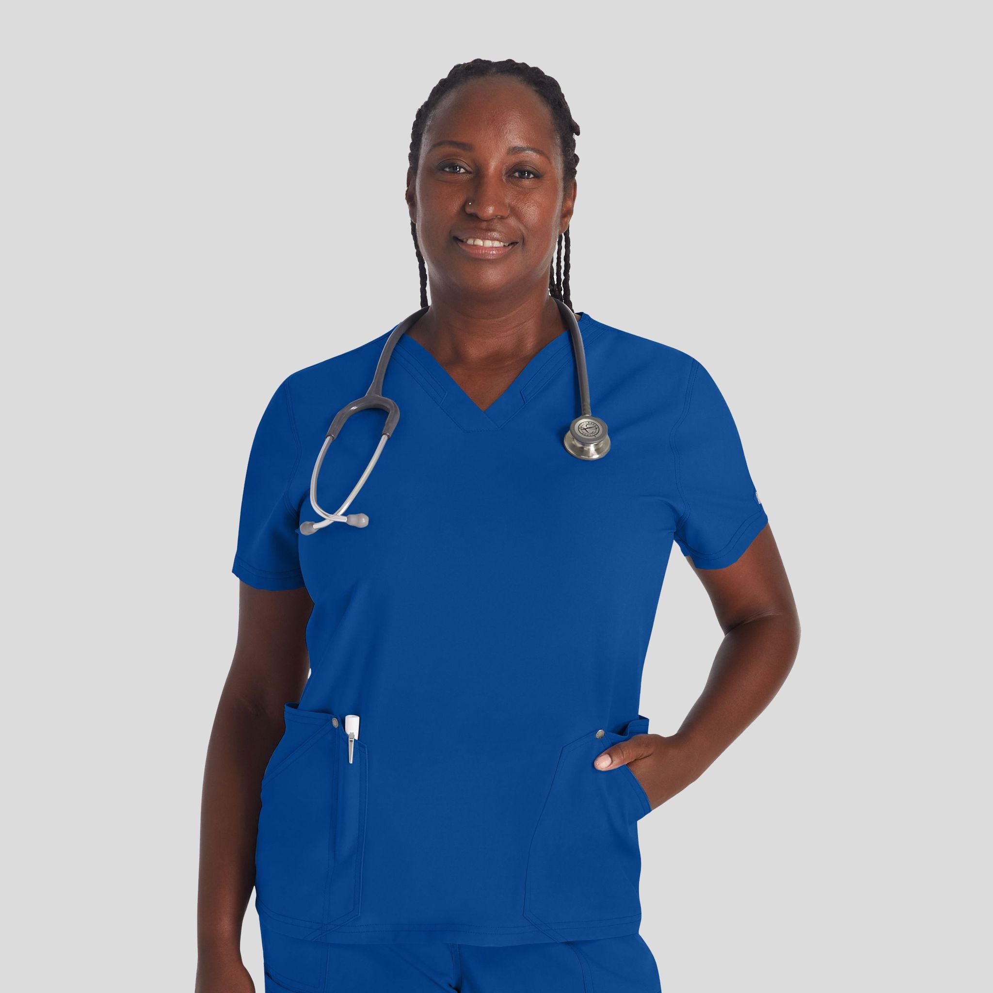 Women's V-Neck Scrub Top | Galaxy